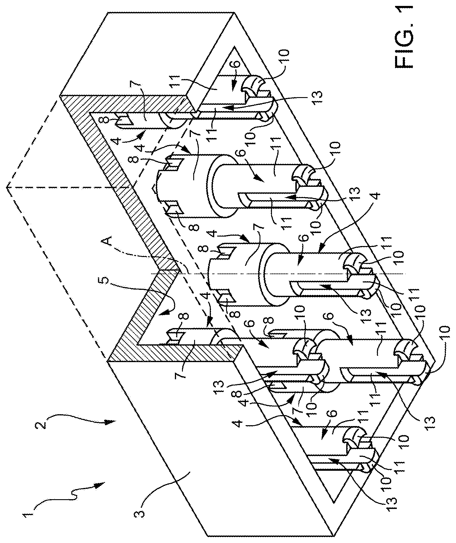 Patent US12097445 Figure 1 – Toy building element and toy building set