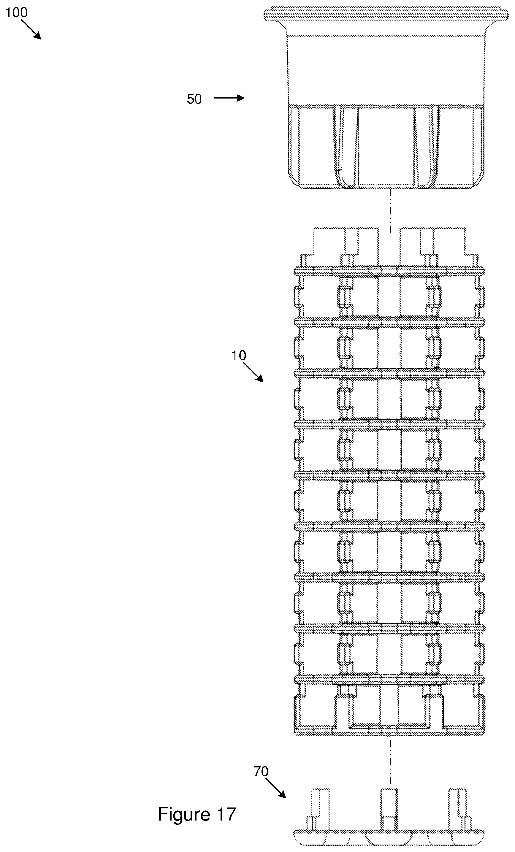 Patent US12097449 Figure 7 – Modular filter element frame