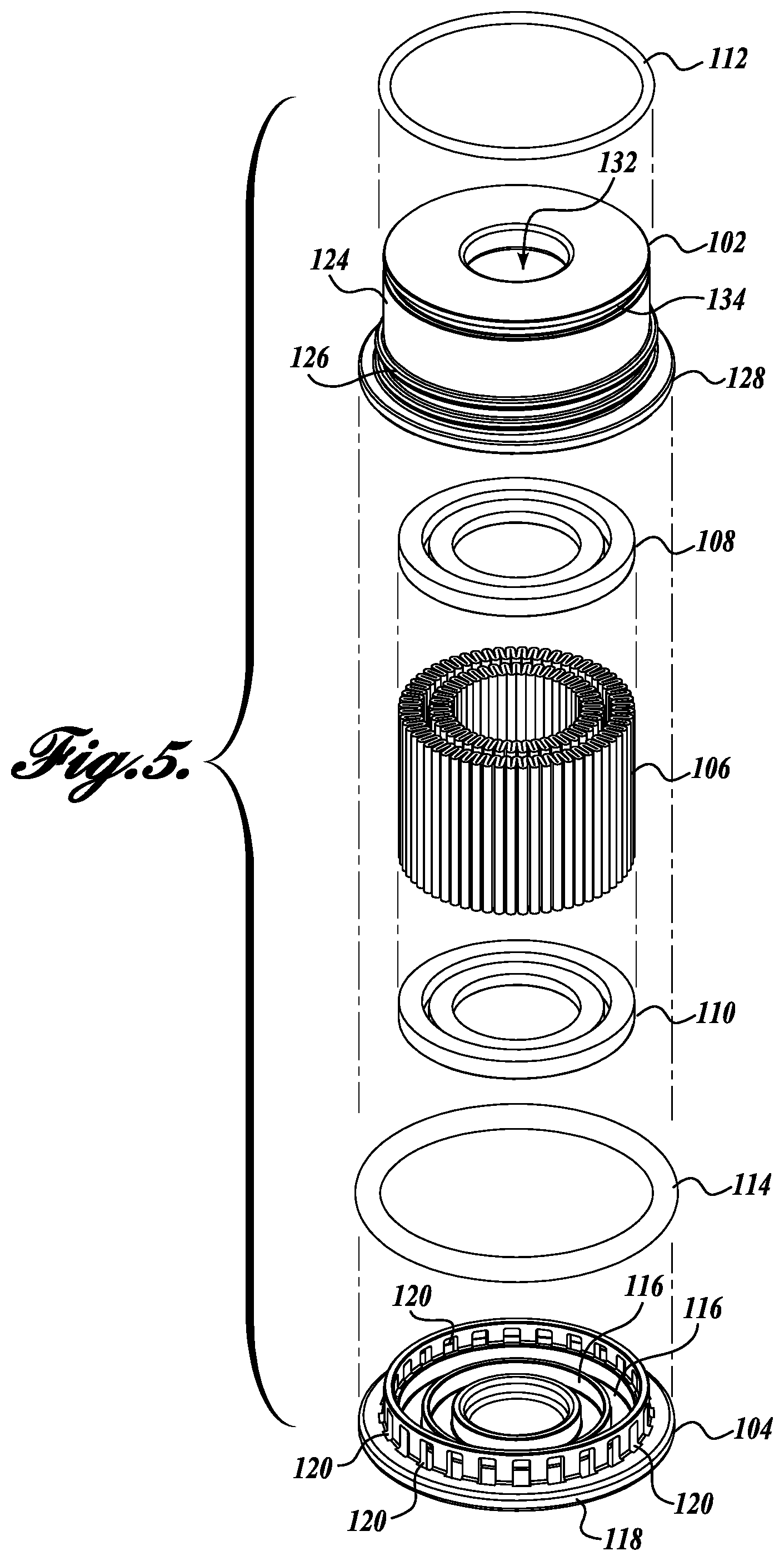 Patent US12097450 Figure 5 – Filtration container assemblies and methods
