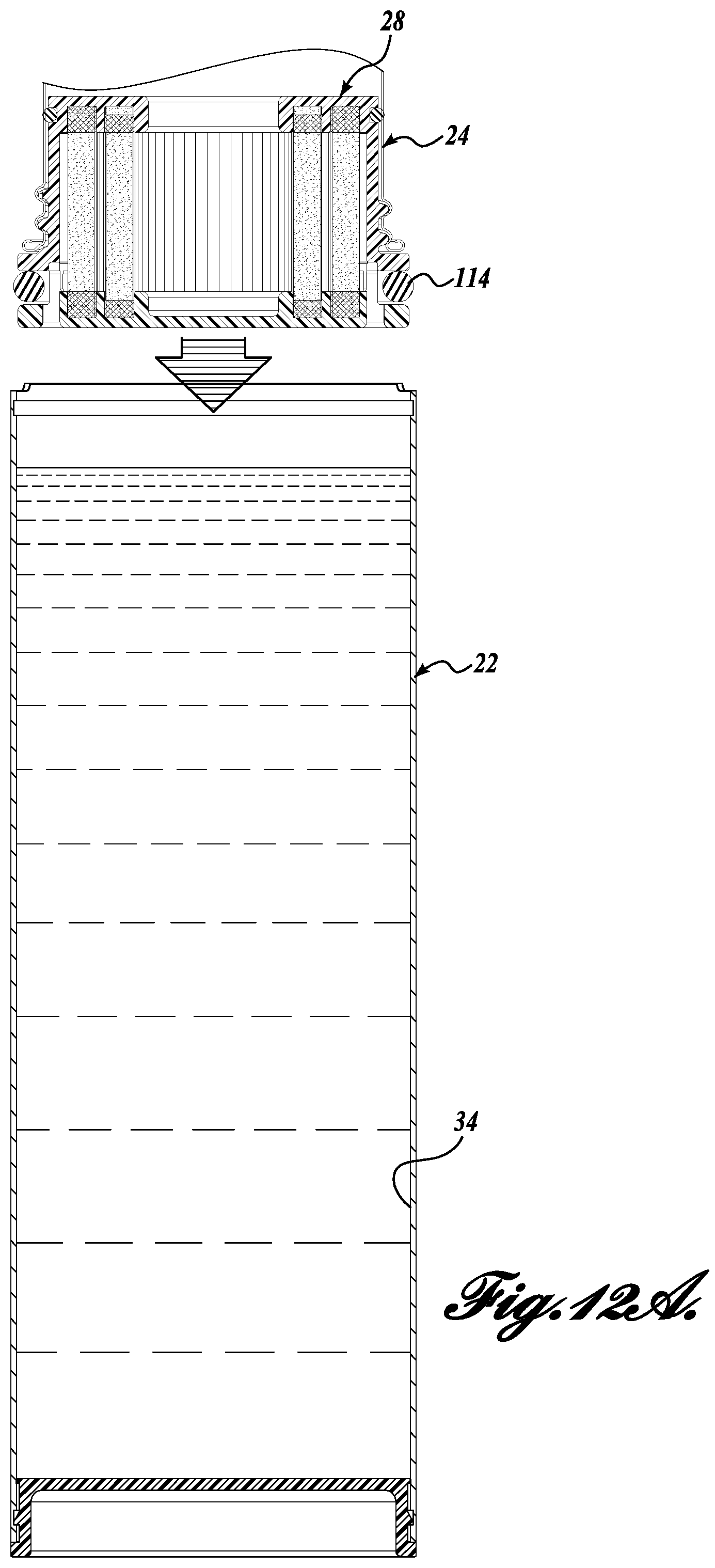 Patent US12097450 Figure 10 – Filtration container assemblies and methods