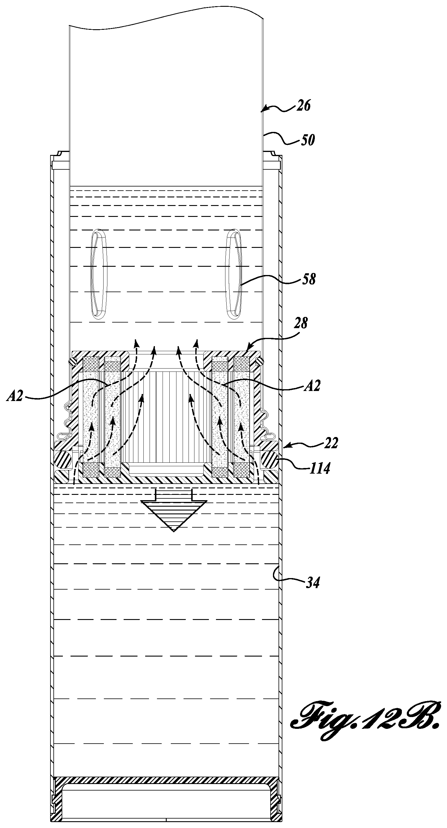 Patent US12097450 Figure 11 – Filtration container assemblies and methods