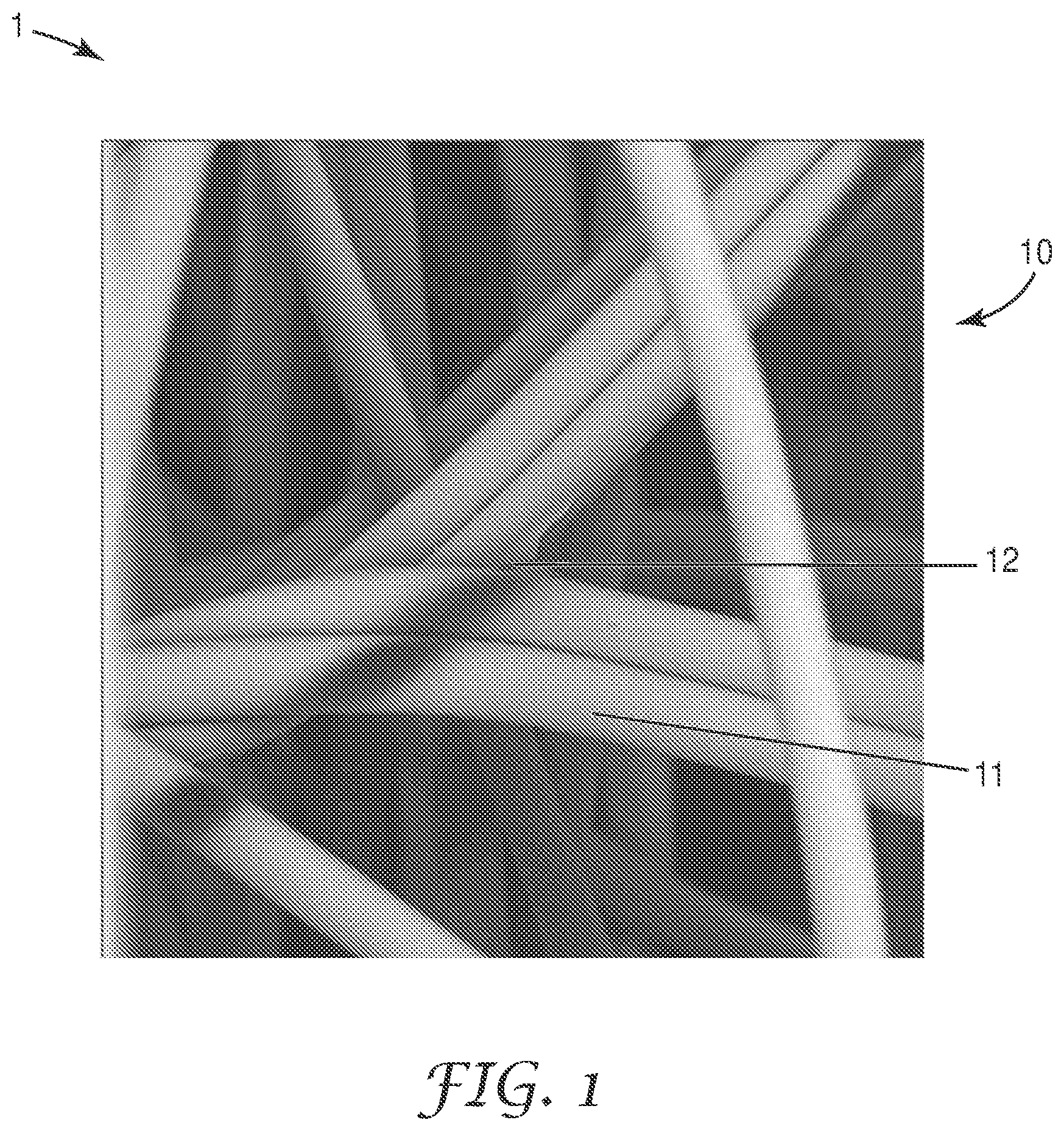Patent US12097454 Figure 1 – Air-filter media including a relofted spunbonded web, and methods of making and using