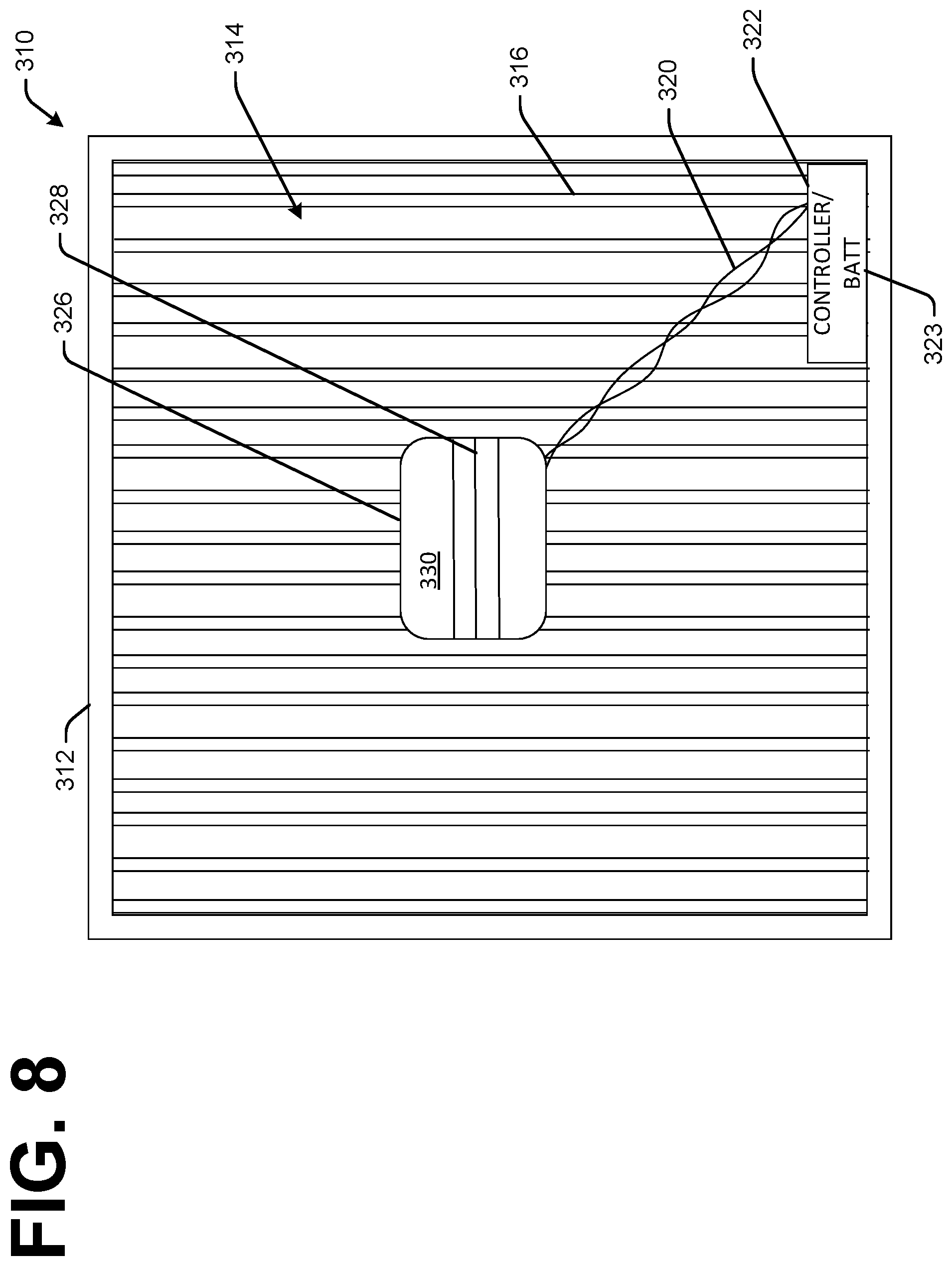 Patent US12097455 Figure 8 – Ultraviolet return vent air filter