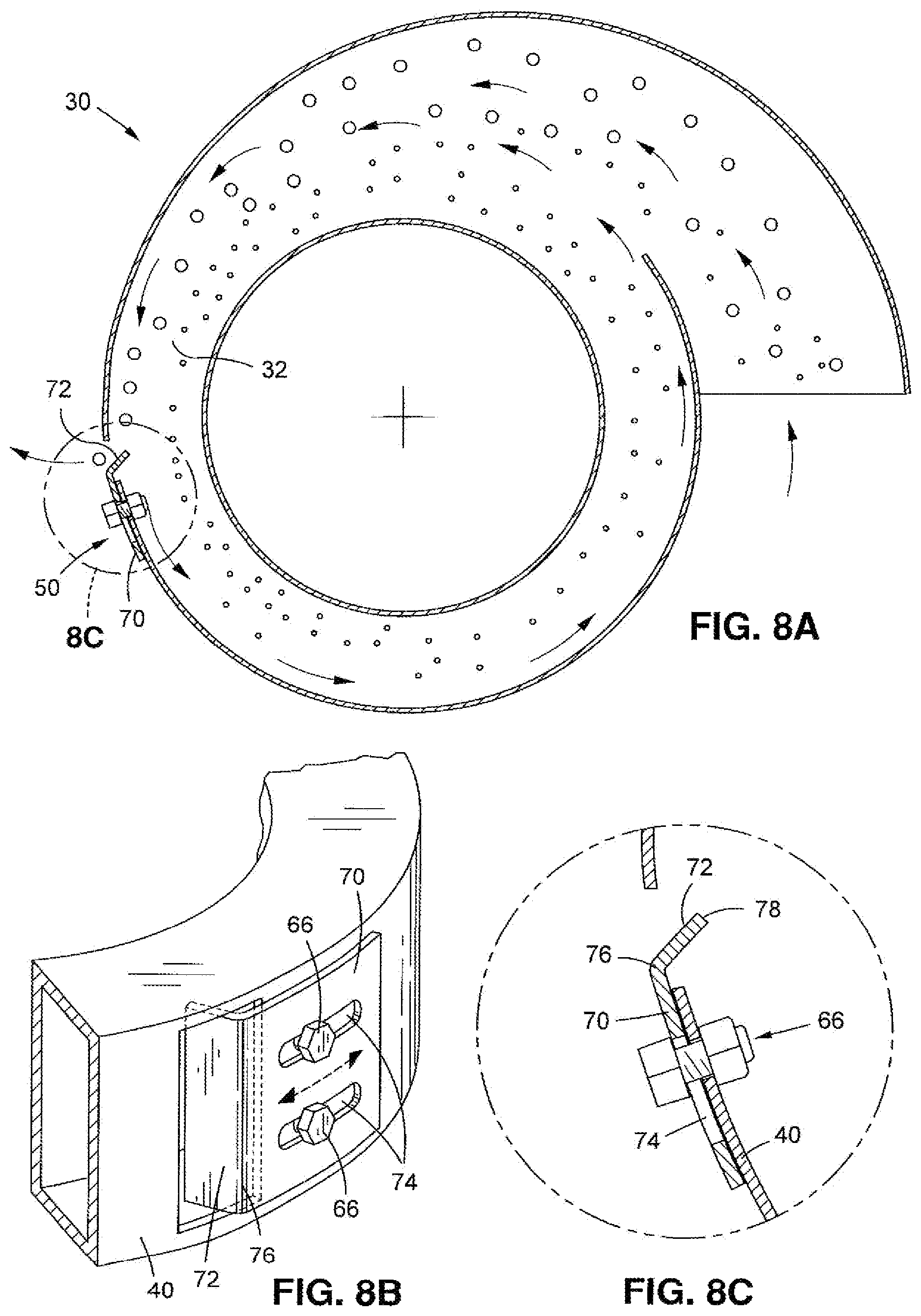 Patent US12097457 Figure 4 – Adjustable abrasive and dust separator