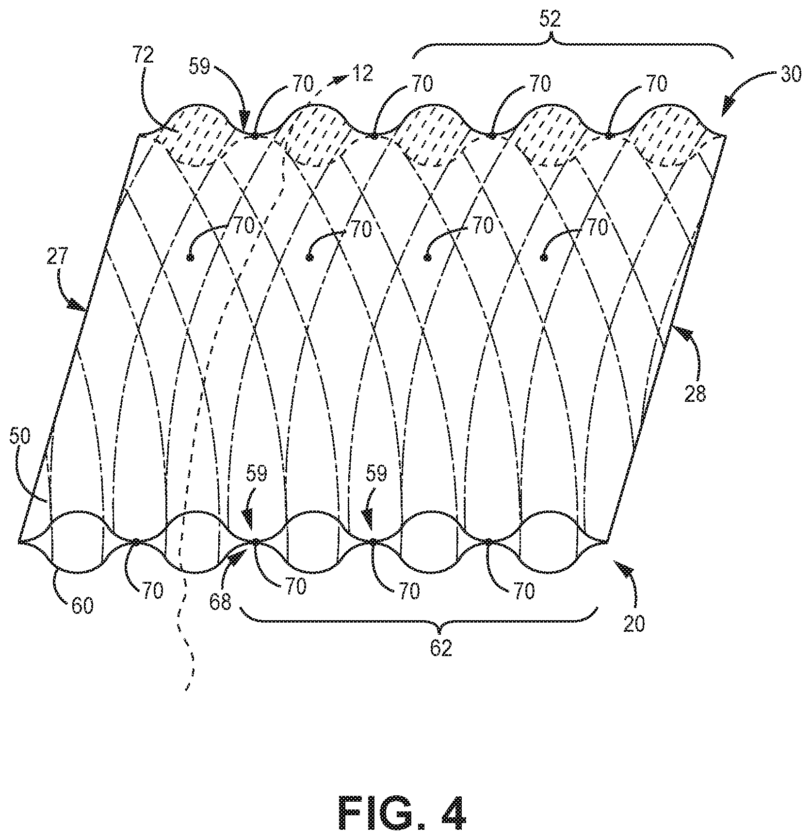 Patent US12097459 Figure 4 – Fluted filtration media, filtration media packs, and filtration elements