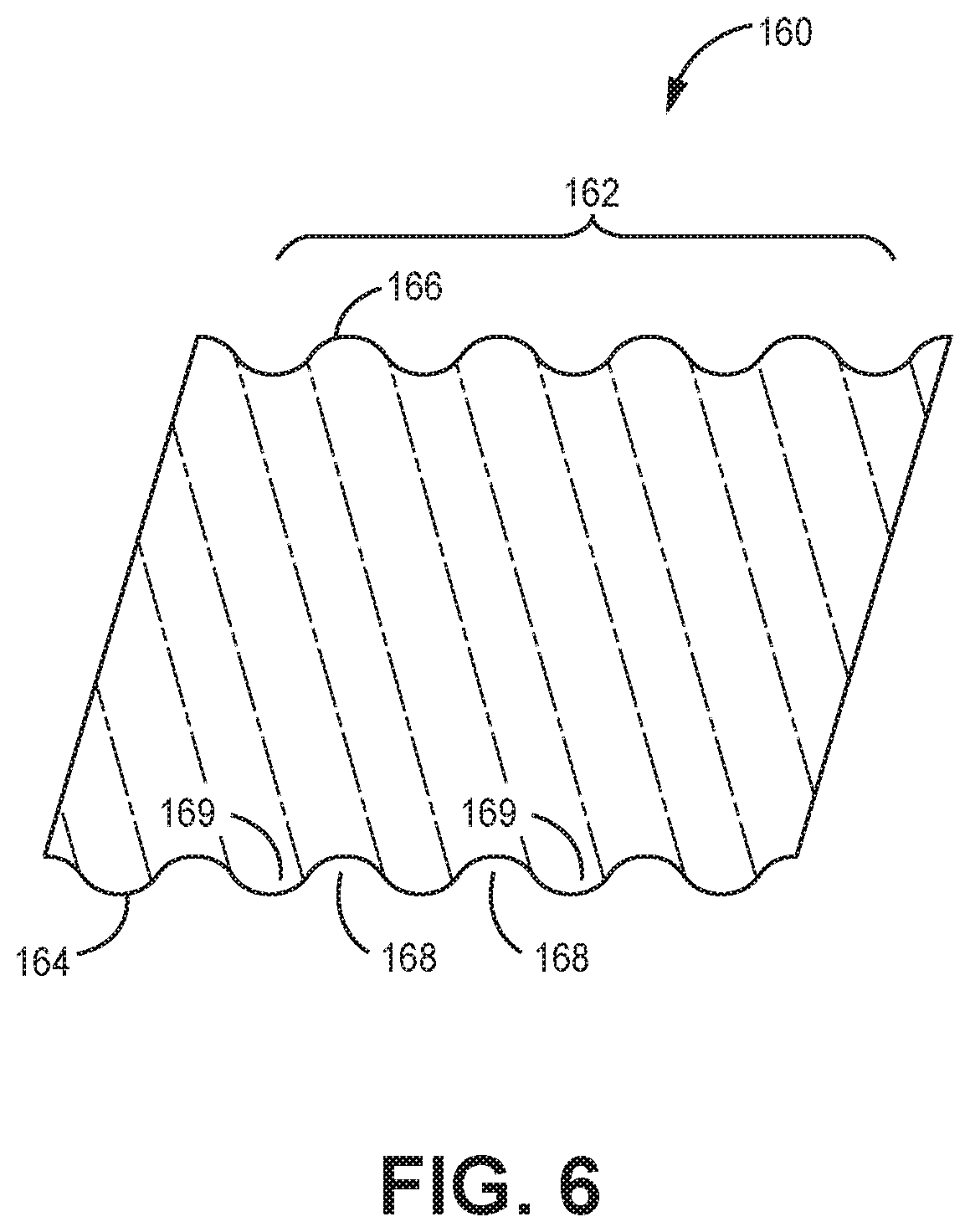 Patent US12097459 Figure 6 – Fluted filtration media, filtration media packs, and filtration elements
