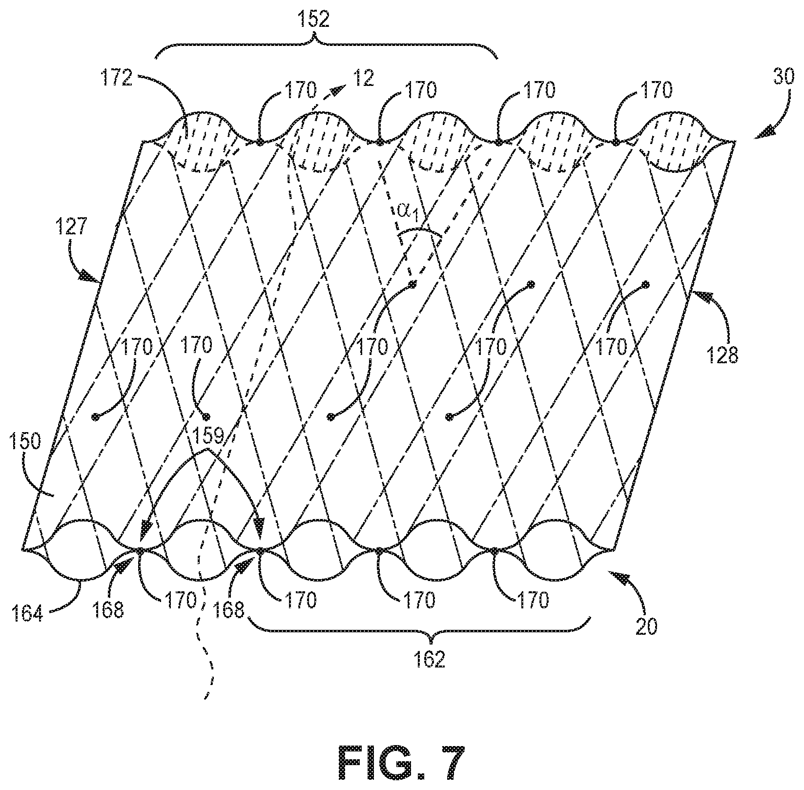 Patent US12097459 Figure 7 – Fluted filtration media, filtration media packs, and filtration elements