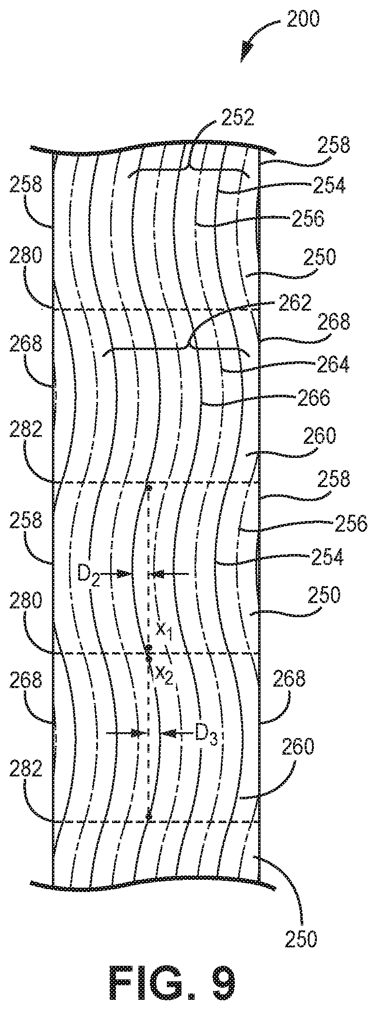 Patent US12097459 Figure 9 – Fluted filtration media, filtration media packs, and filtration elements