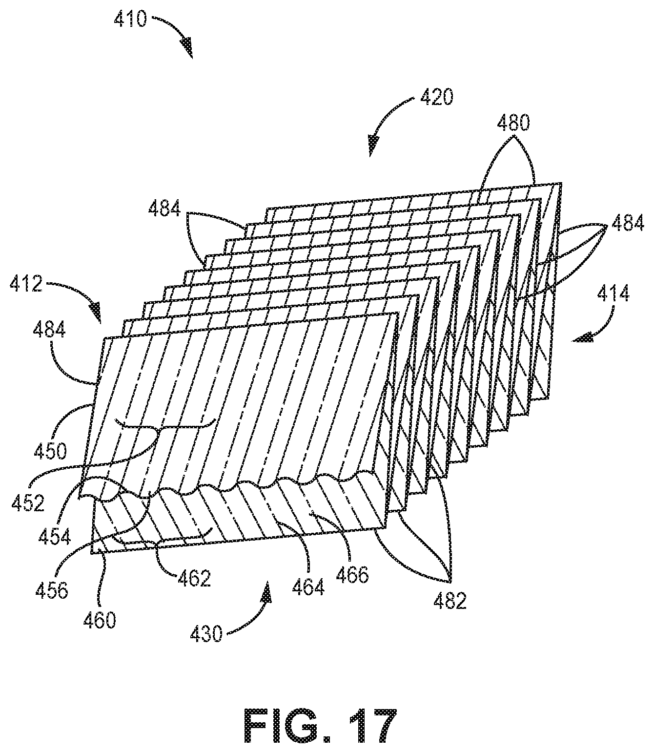Patent US12097459 Figure 17 – Fluted filtration media, filtration media packs, and filtration elements