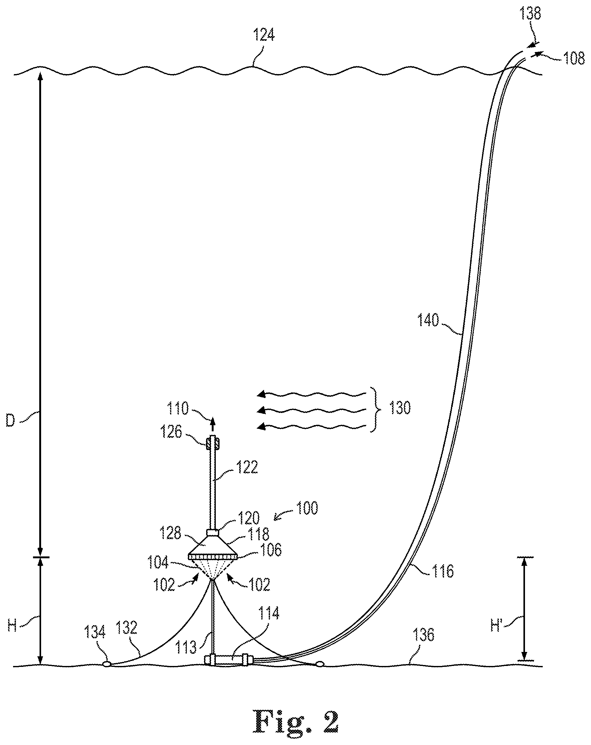 Patent US12097466 Figure 2 – Submerged water desalination system pump lubricated with product water