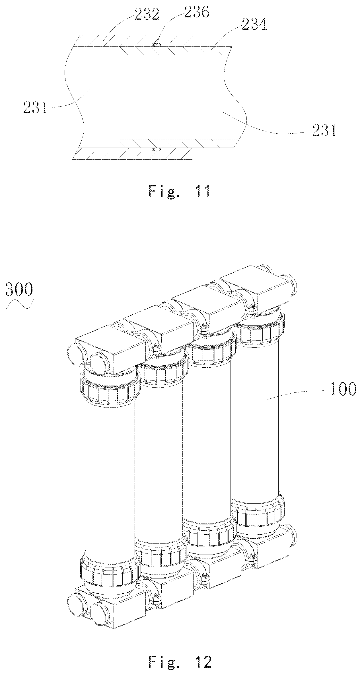 Patent US12097468 Figure 9 – External pressure type hollow fiber membrane component, filtration membrane component, and membrane filtration module