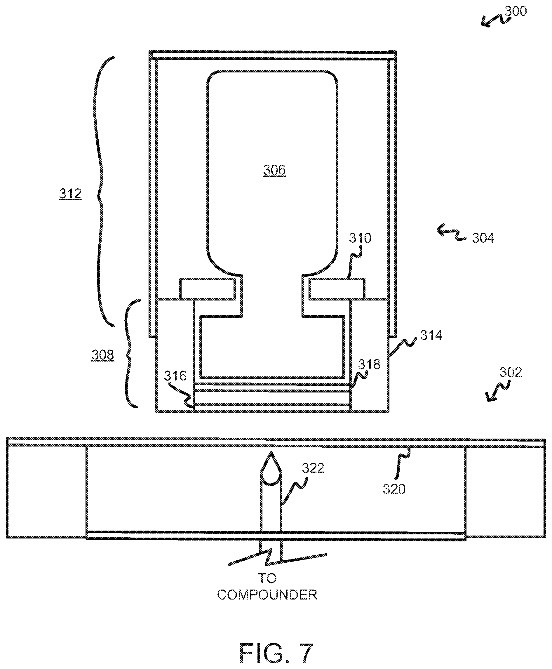 Patent US12097476 Figure 7 – Compounder apparatus