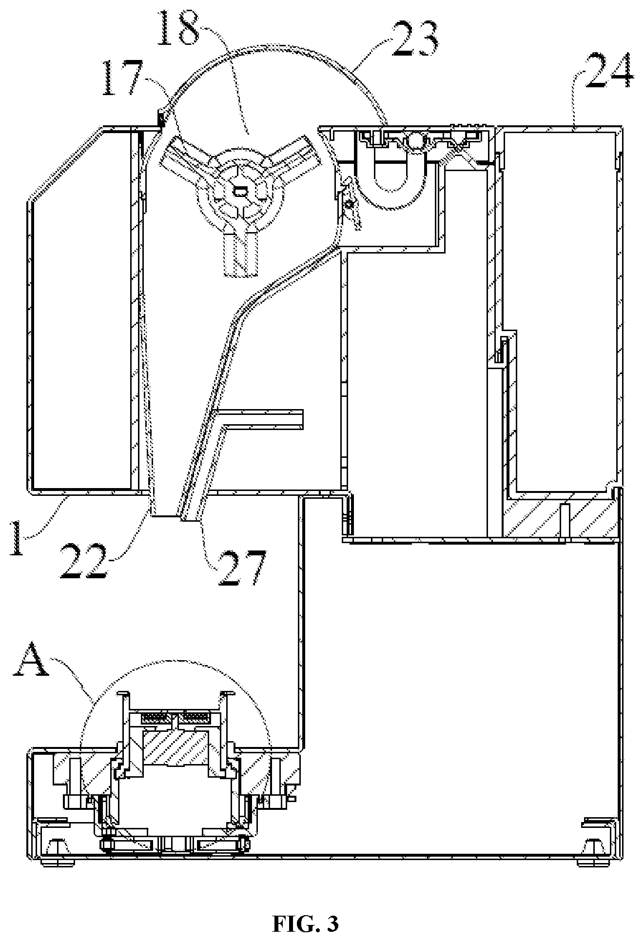 Patent US12097477 Figure 3 – Automatic compounding machine for food and medicine preparation