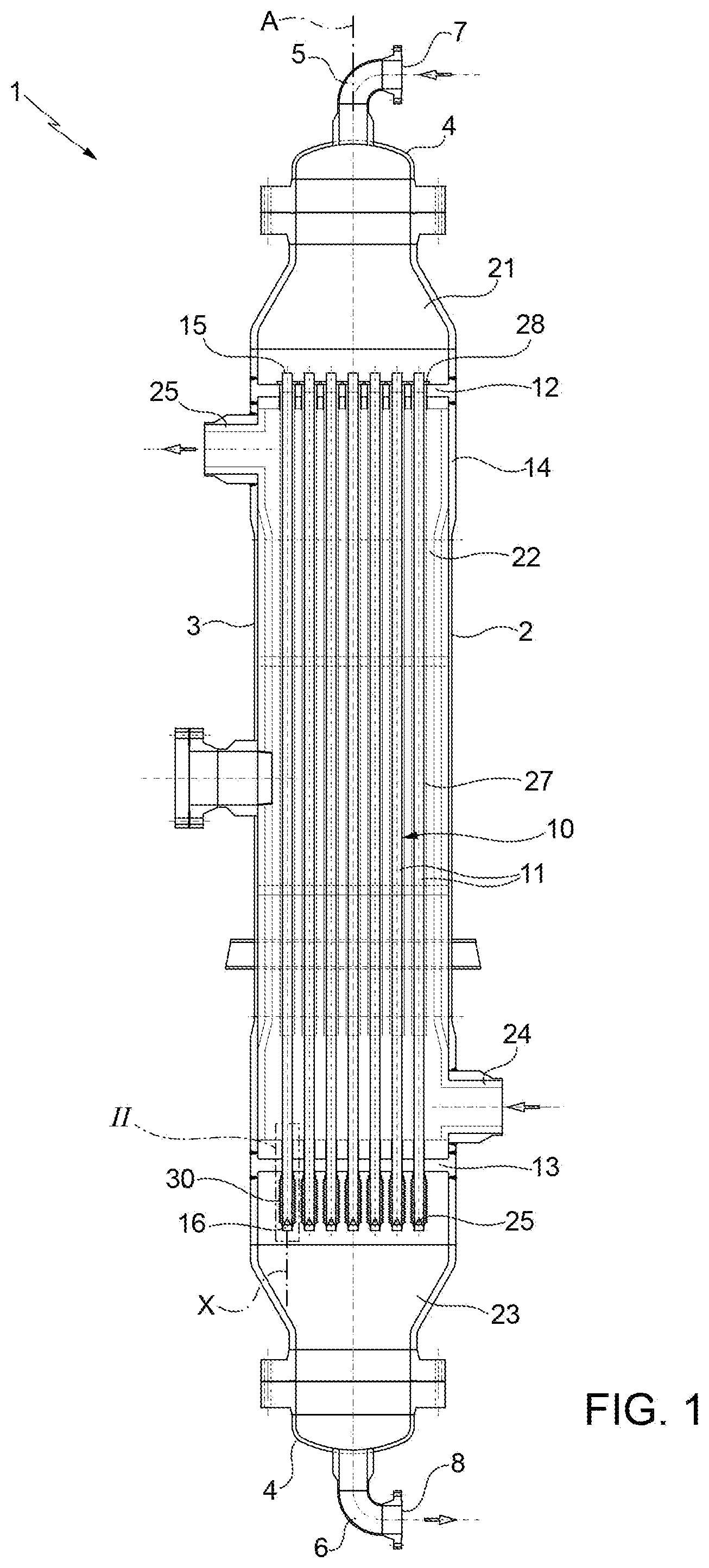 Patent US12097488 Figure 1 – Process of steam reforming with low carbon dioxide emissions