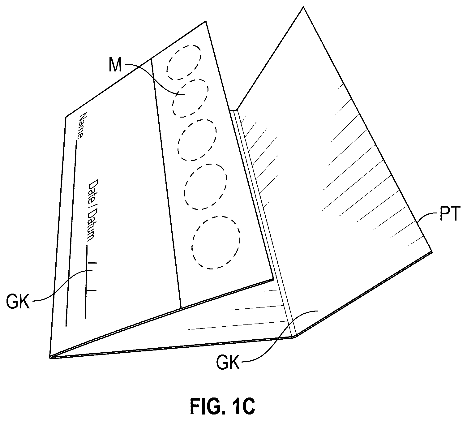 Patent US12097493 Figure 2 – Kit including planar sample carrier with absorbent membrane layer and box