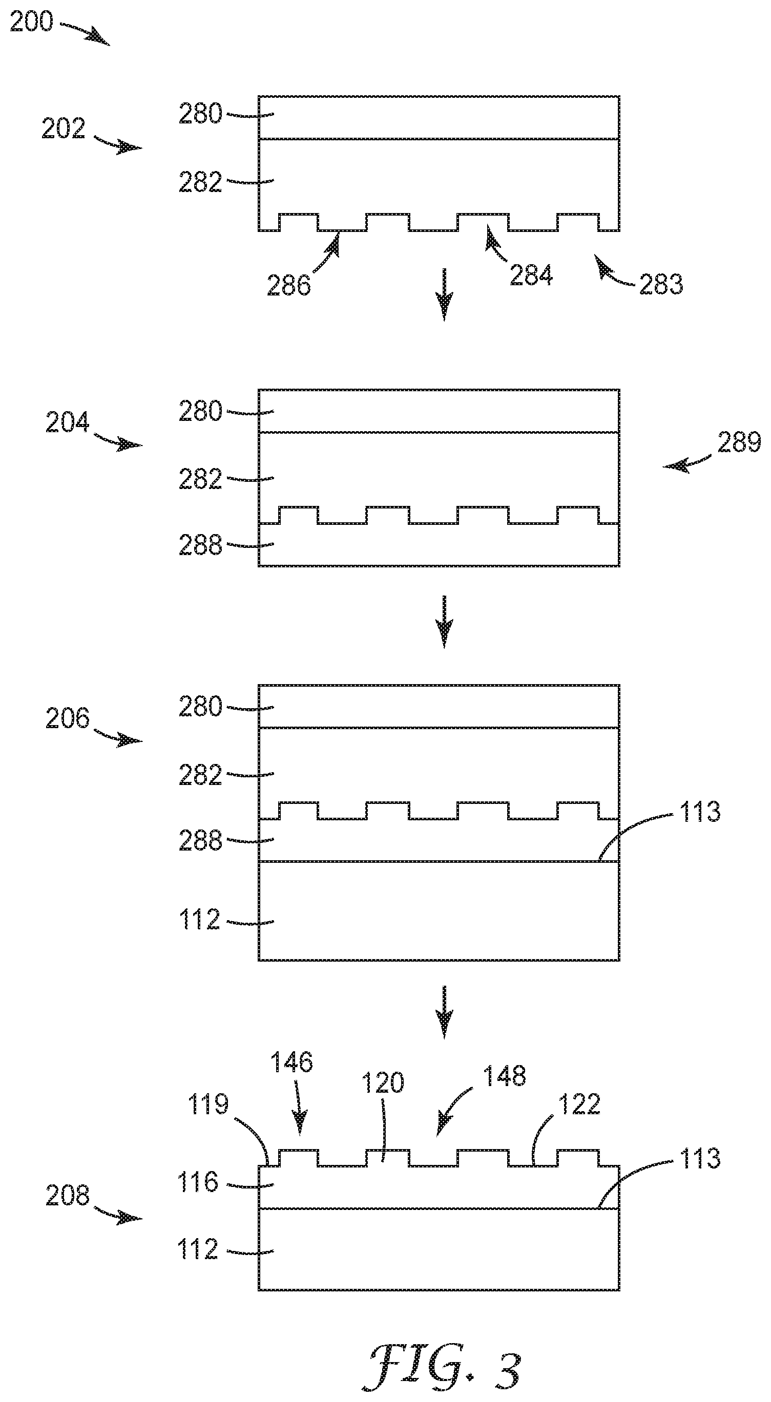 Patent US12097498 Figure 3 – Nanopatterned films with patterned surface chemistry
