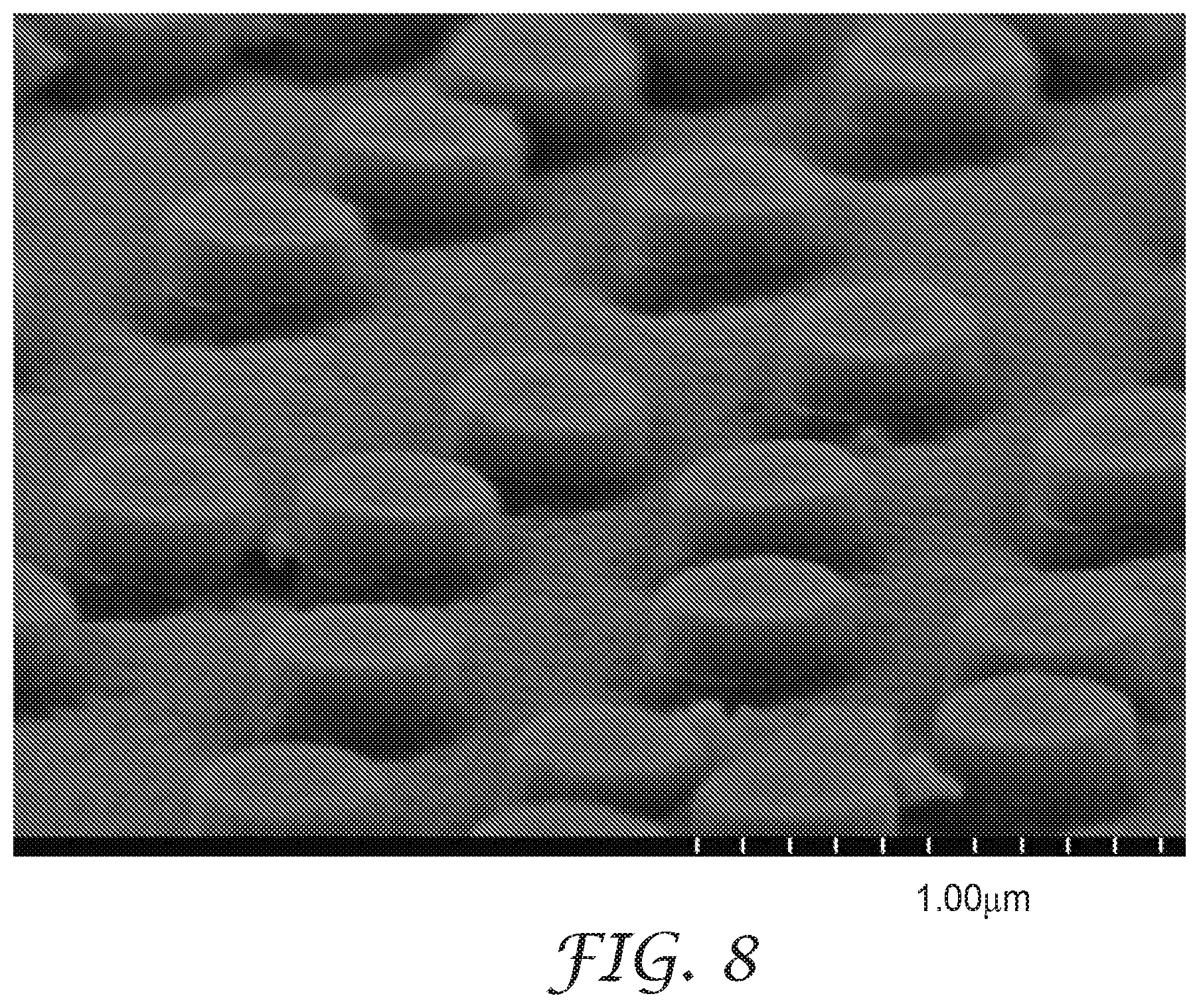 Patent US12097498 Figure 8 – Nanopatterned films with patterned surface chemistry