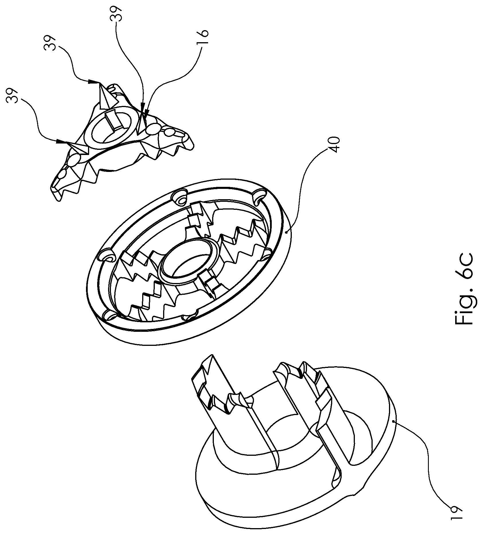 Patent US12097504 Figure 10 – Externally serrated rotary shredder and submersible shredder pump having an externally serrated rotary shredder