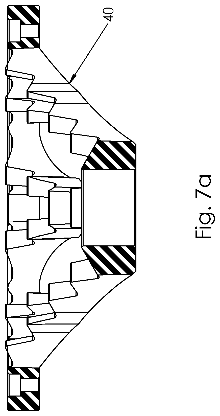 Patent US12097504 Figure 11 – Externally serrated rotary shredder and submersible shredder pump having an externally serrated rotary shredder