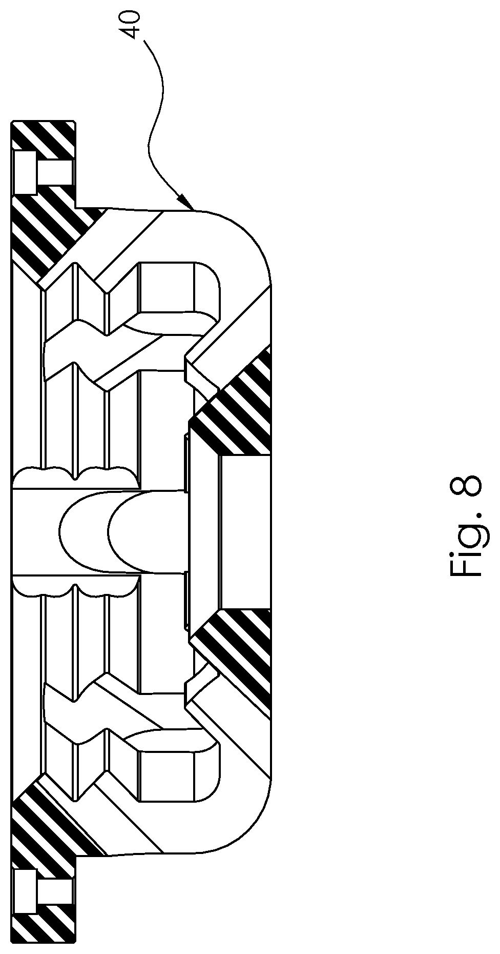 Patent US12097504 Figure 13 – Externally serrated rotary shredder and submersible shredder pump having an externally serrated rotary shredder