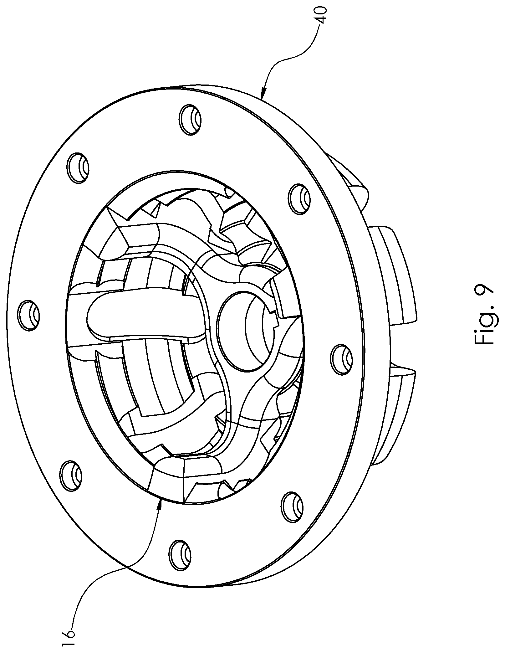 Patent US12097504 Figure 14 – Externally serrated rotary shredder and submersible shredder pump having an externally serrated rotary shredder