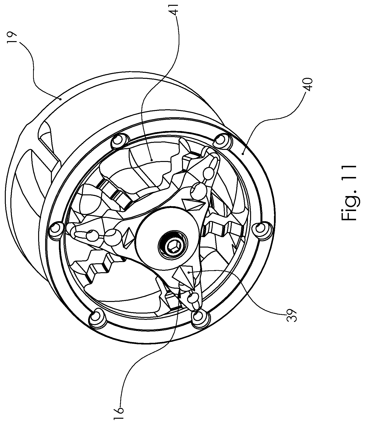 Patent US12097504 Figure 16 – Externally serrated rotary shredder and submersible shredder pump having an externally serrated rotary shredder