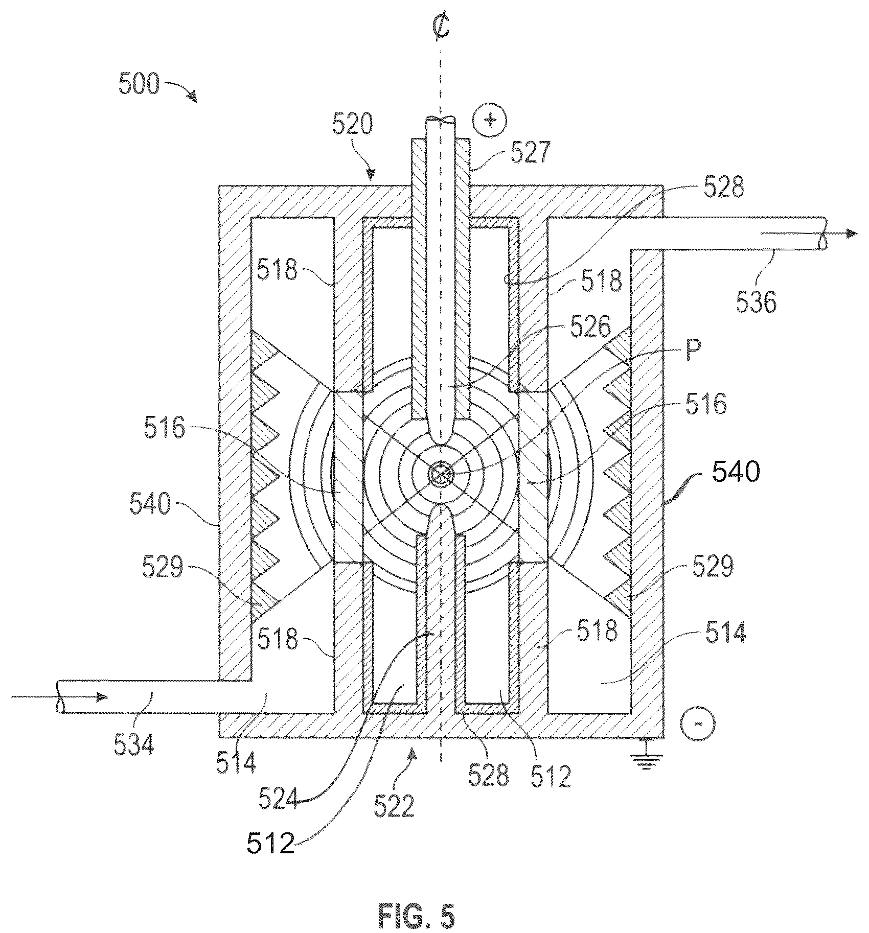 Patent US12097505 Figure 5 – Material extracting system and method