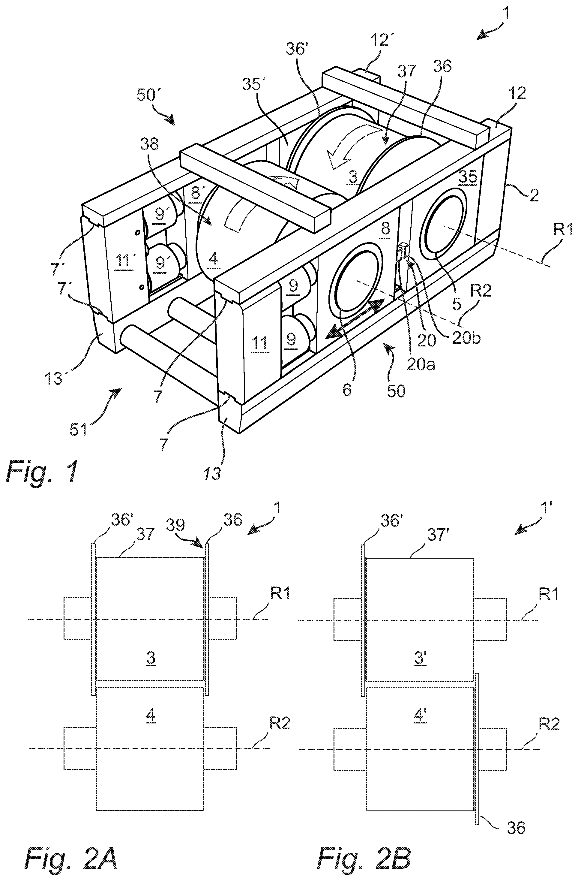 Patent US12097506 Figure 1 – Roller crusher and method for operating thereof