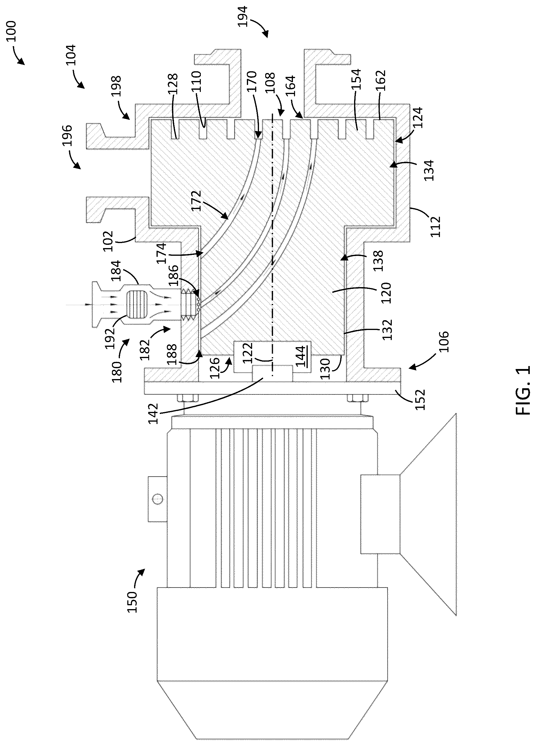 Patent US12097512 Figure 1 – System and method for saturation of a multicomponent medium with active microbubbles
