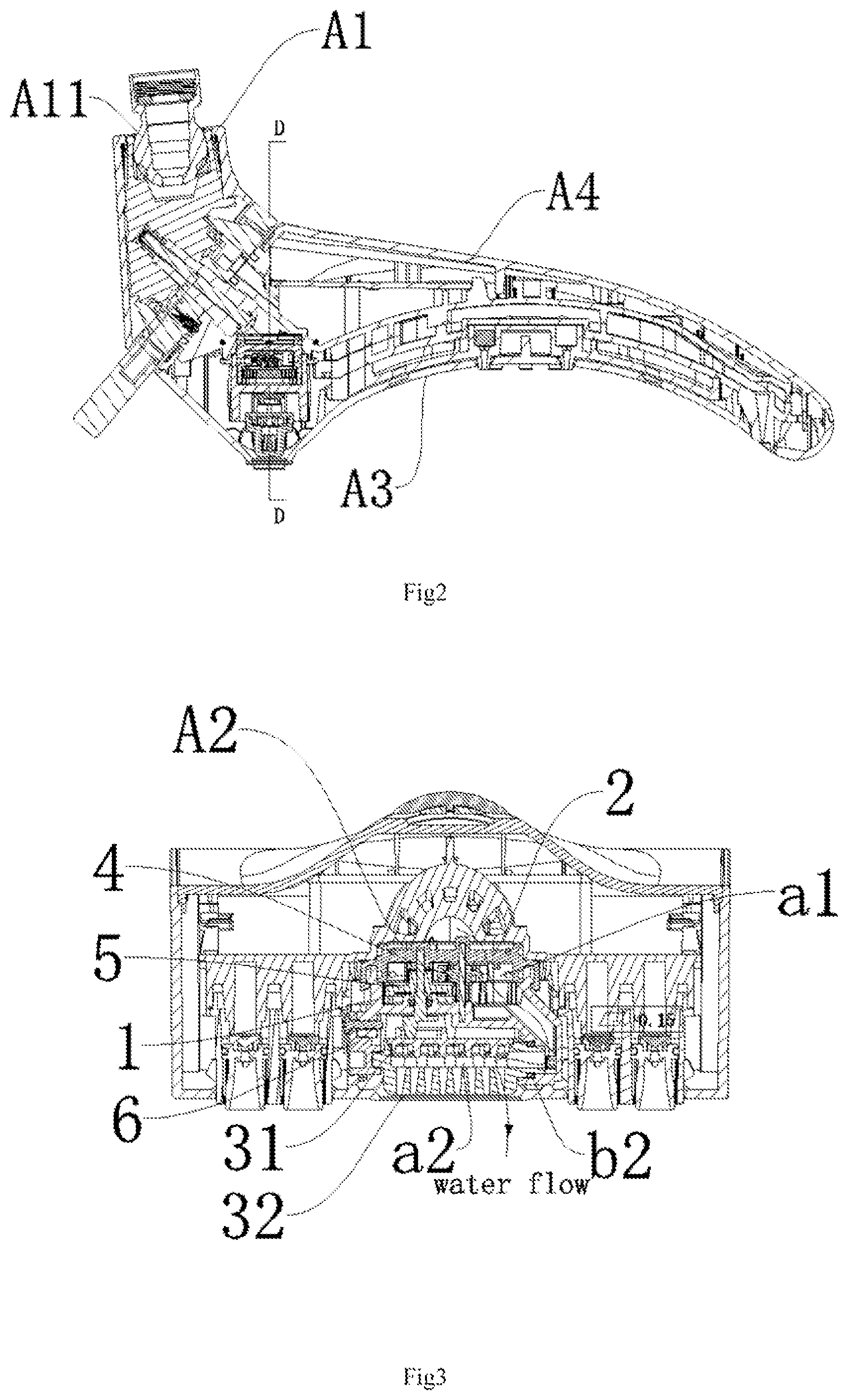 Patent US12097513 Figure 2 – Energy saving dynamic effluent sprinkler