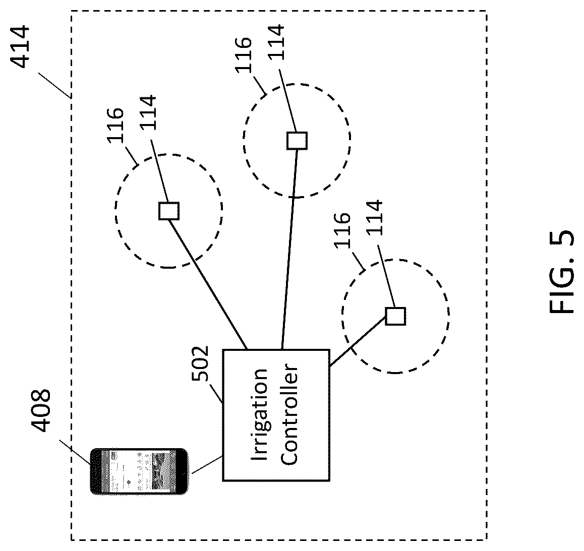 Patent US12097516 Figure 5 – Irrigation control based on a user entered number of watering passes