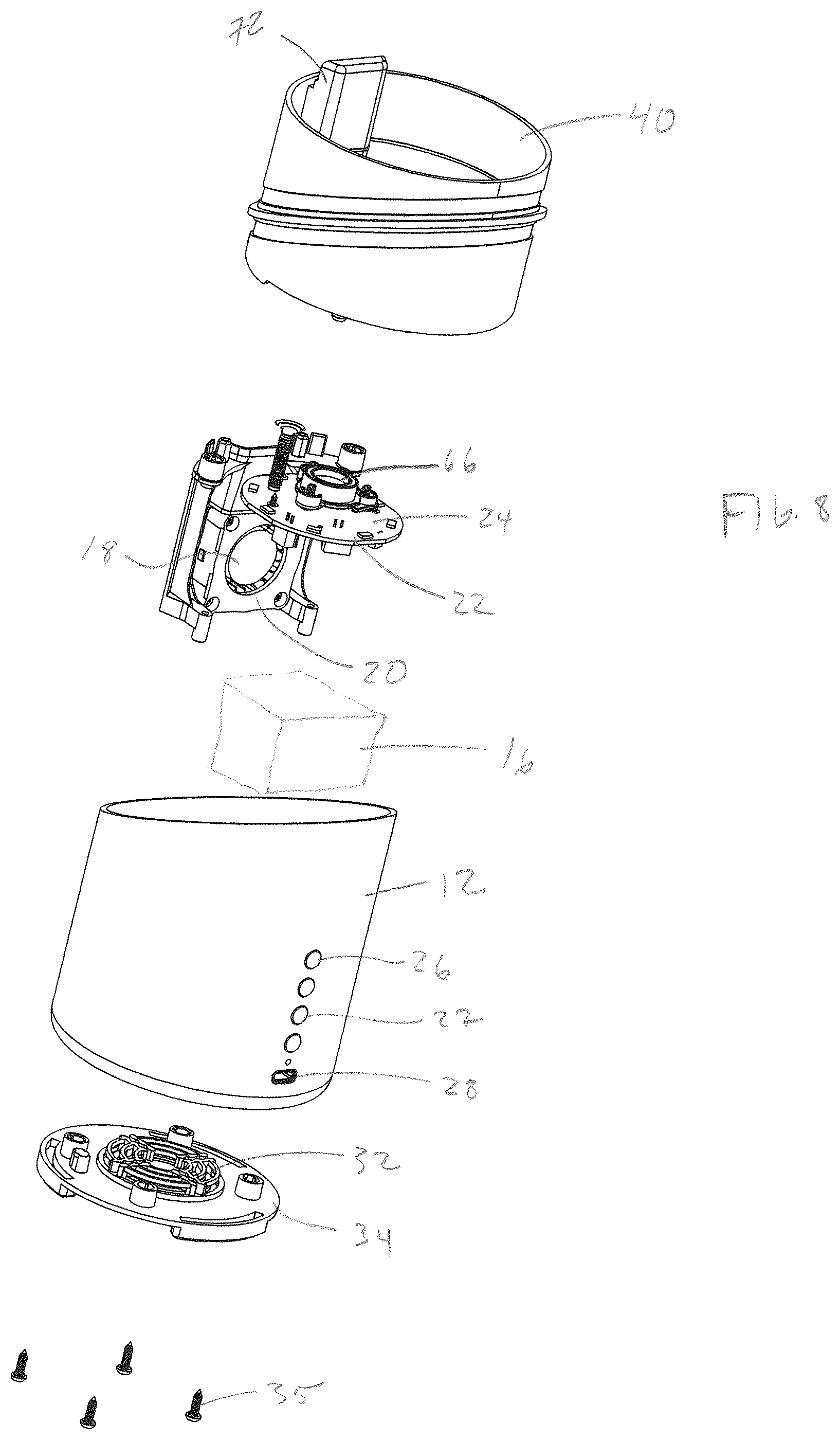Patent US12097520 Figure 7 – Wireless ultra sonic diffuser
