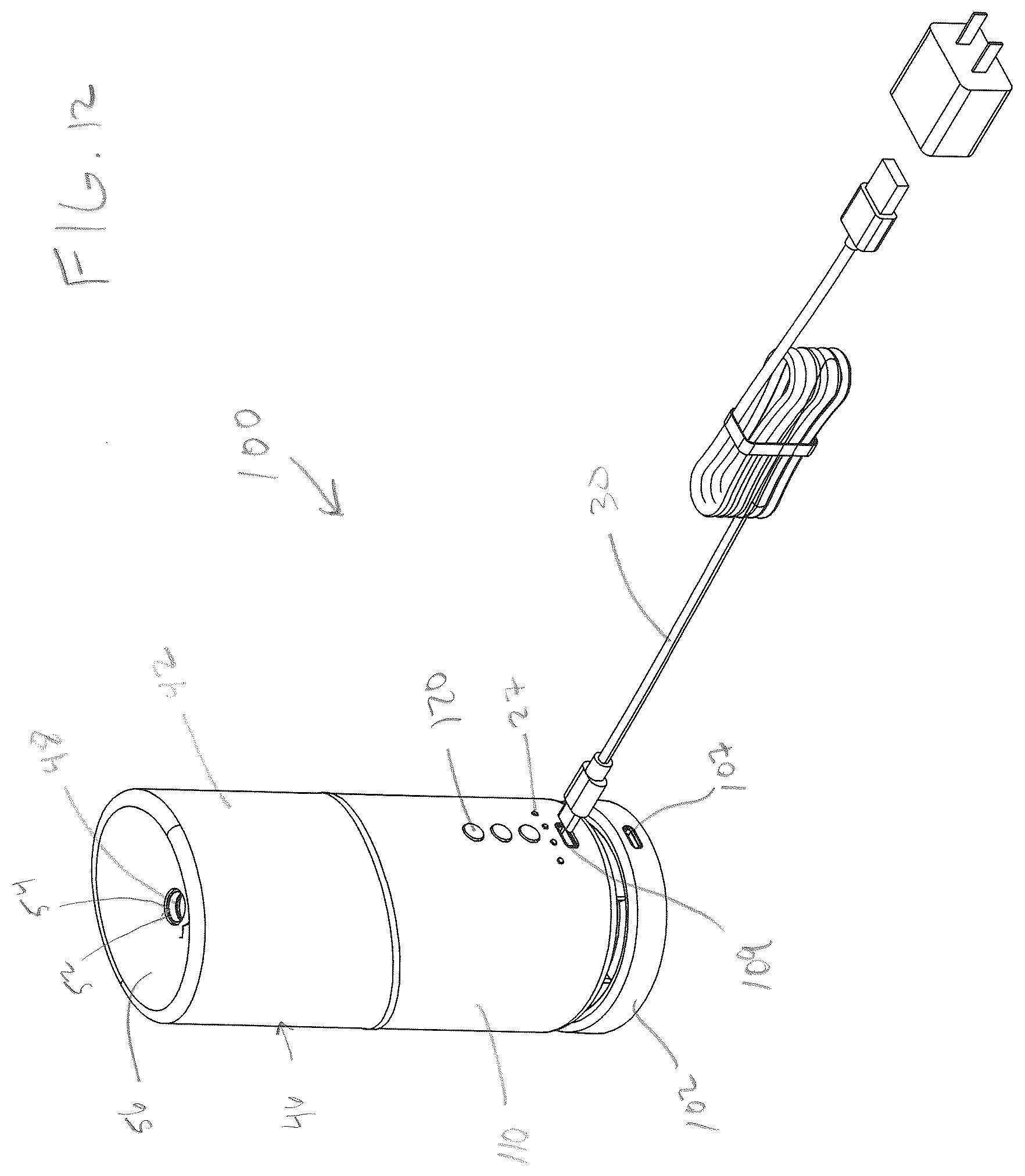 Patent US12097520 Figure 12 – Wireless ultra sonic diffuser