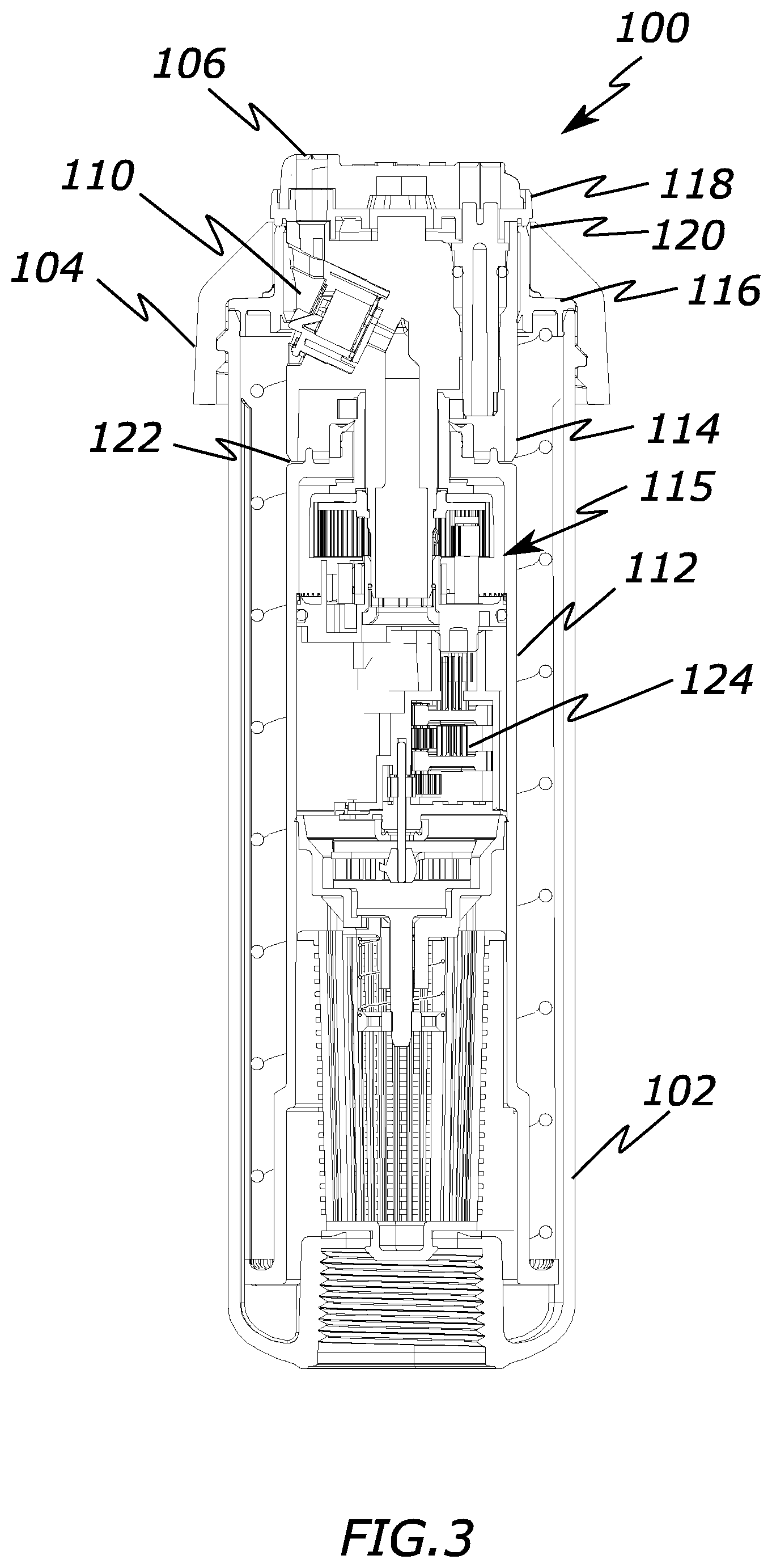 Patent US12097522 Figure 3 – Arc arrest mechanism for irrigation sprinklers
