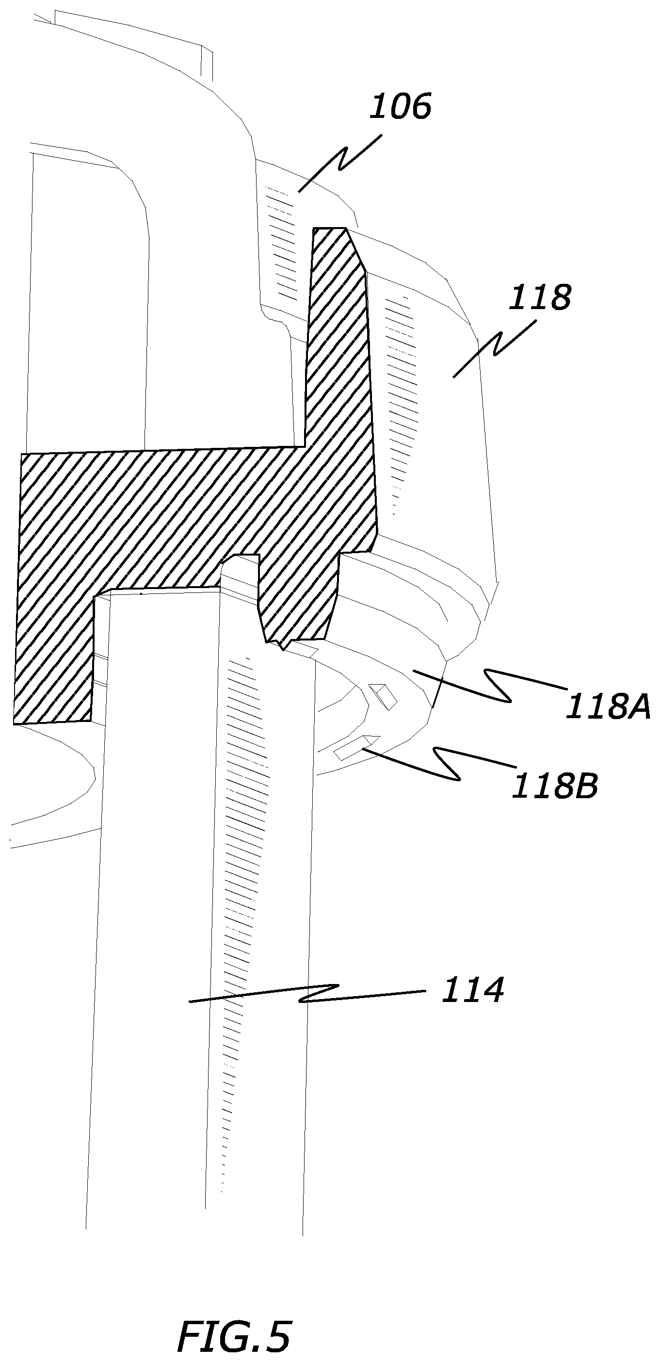 Patent US12097522 Figure 5 – Arc arrest mechanism for irrigation sprinklers