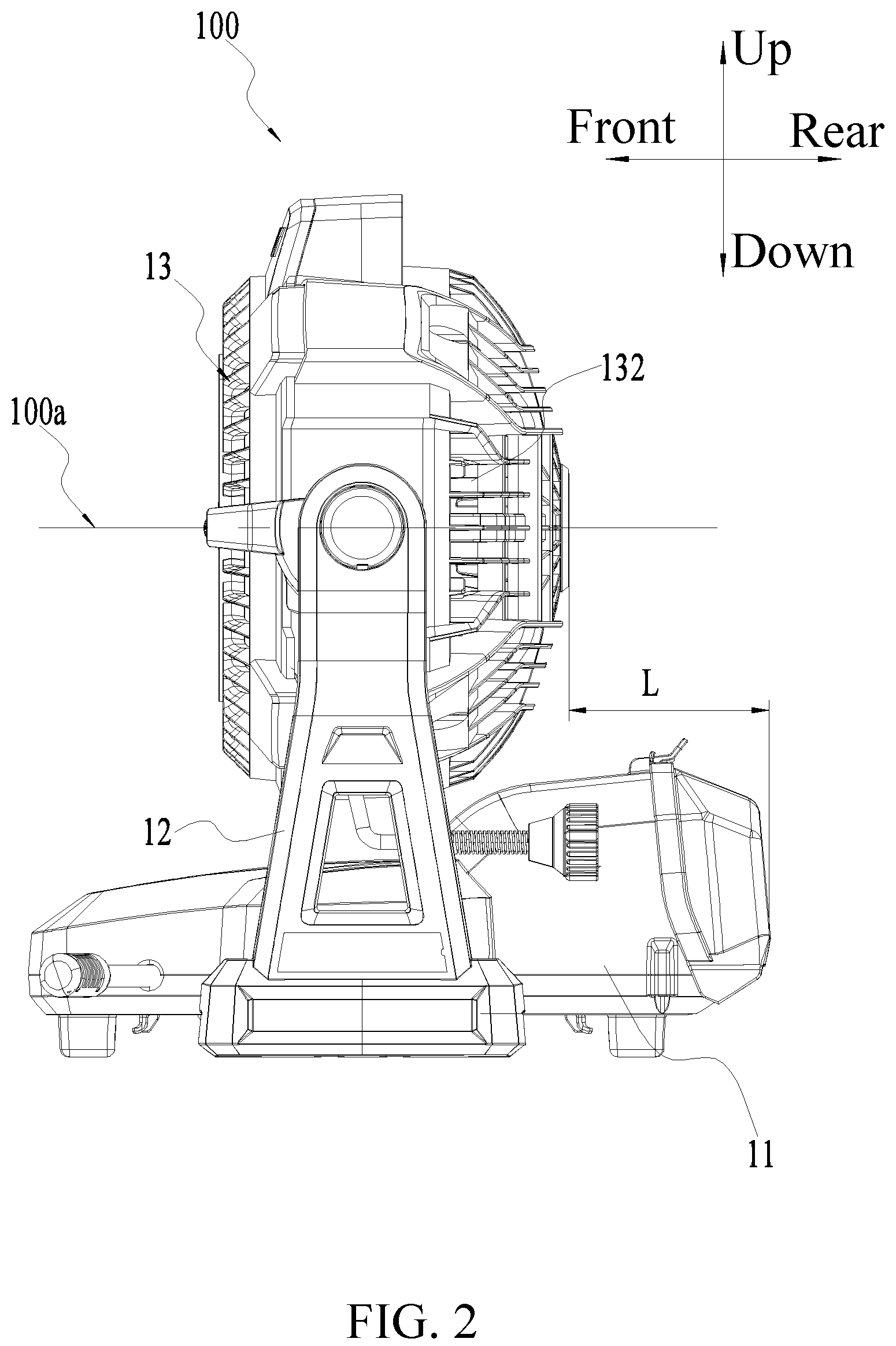 Patent US12097523 Figure 2 – Misting fan