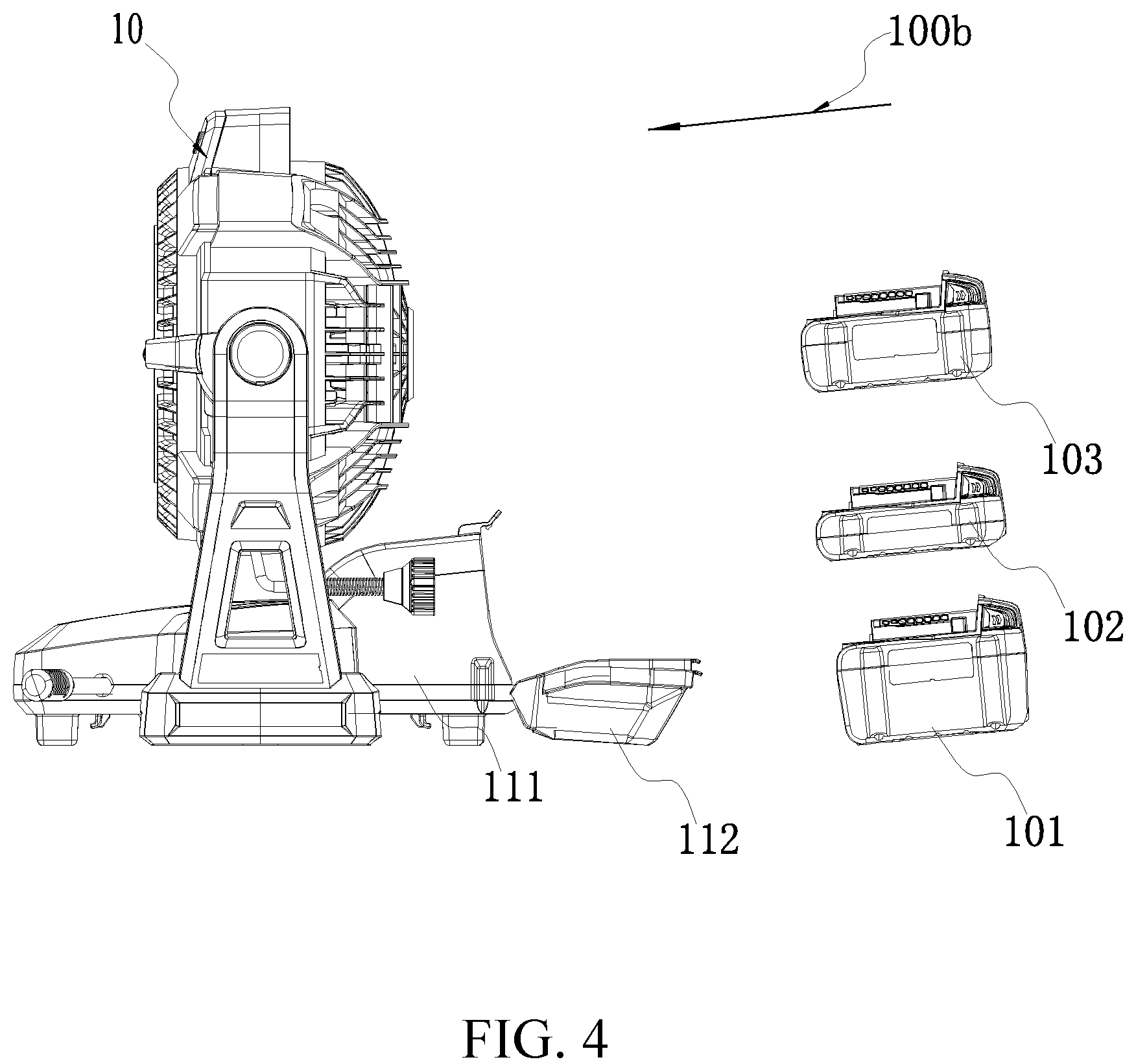 Patent US12097523 Figure 4 – Misting fan