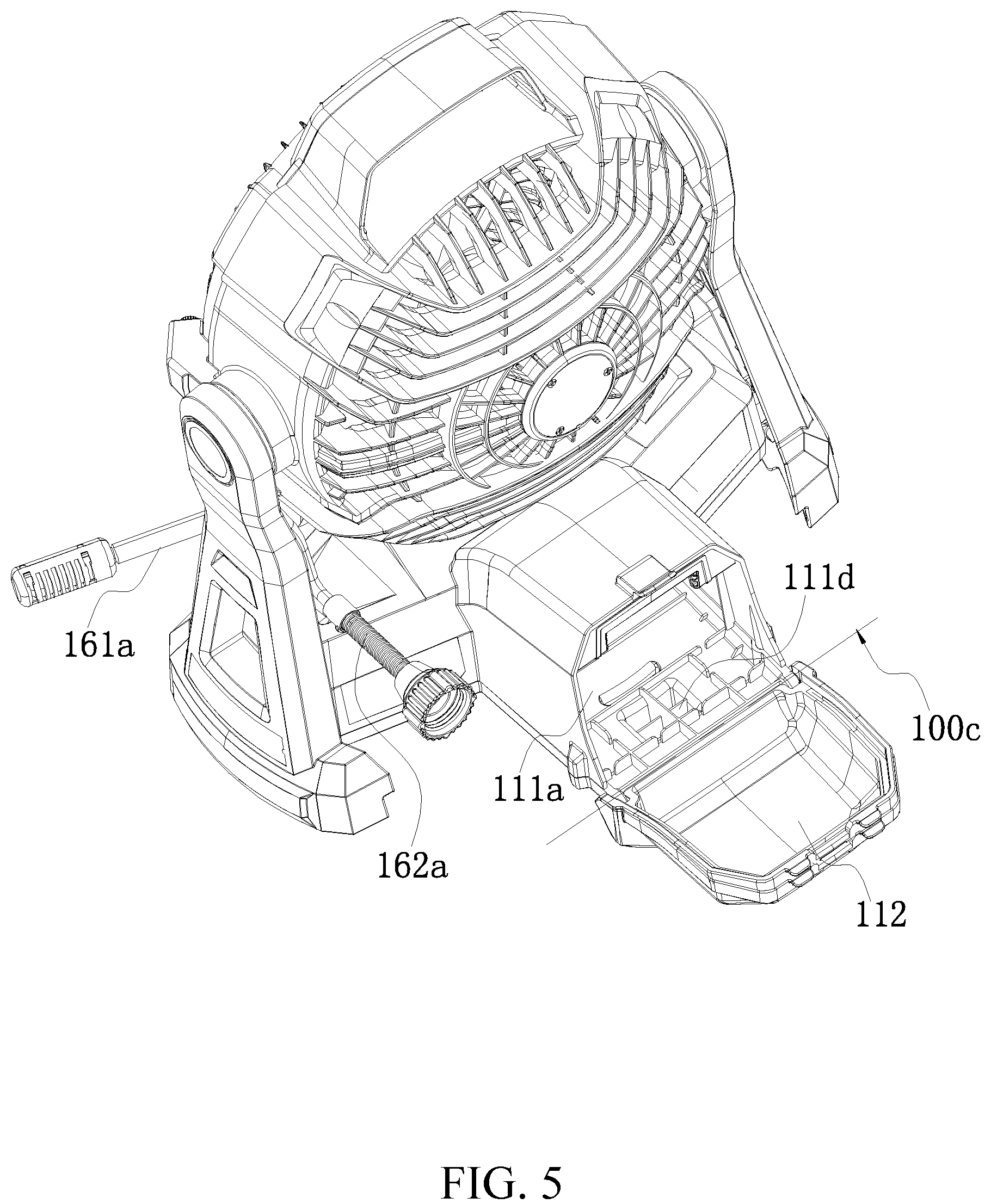Patent US12097523 Figure 5 – Misting fan