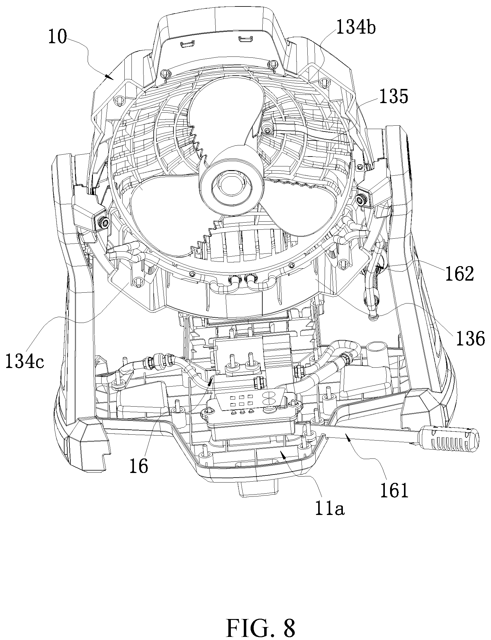Patent US12097523 Figure 8 – Misting fan