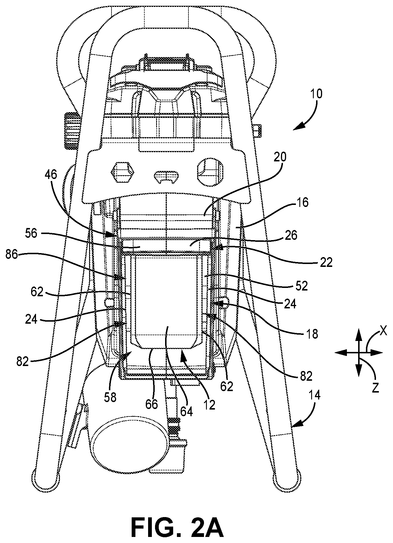 Patent US12097524 Figure 3 – Fluid sprayer with covered battery