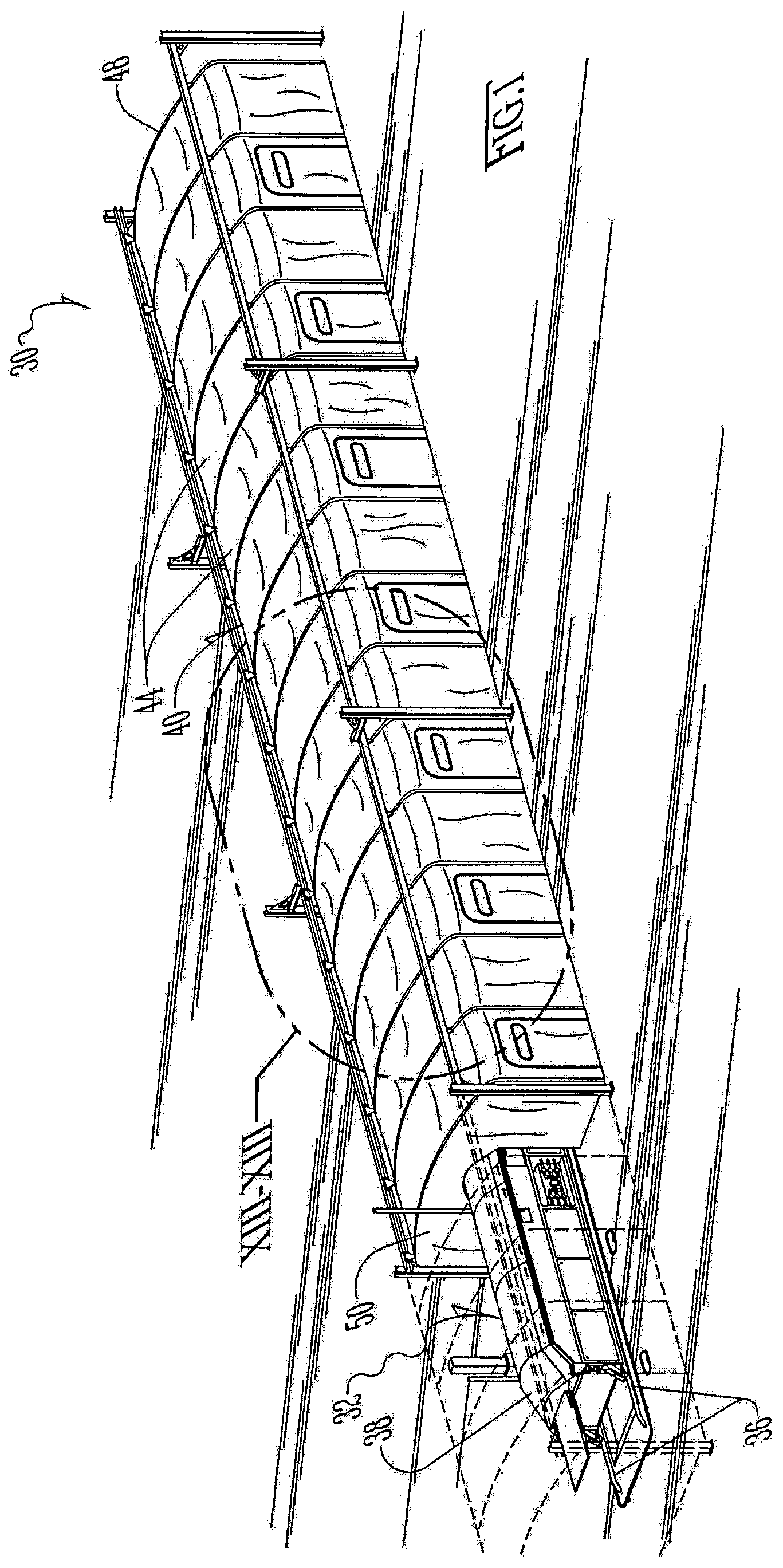 Patent US12097526 Figure 1 – Work-saving improvements for food-process lines