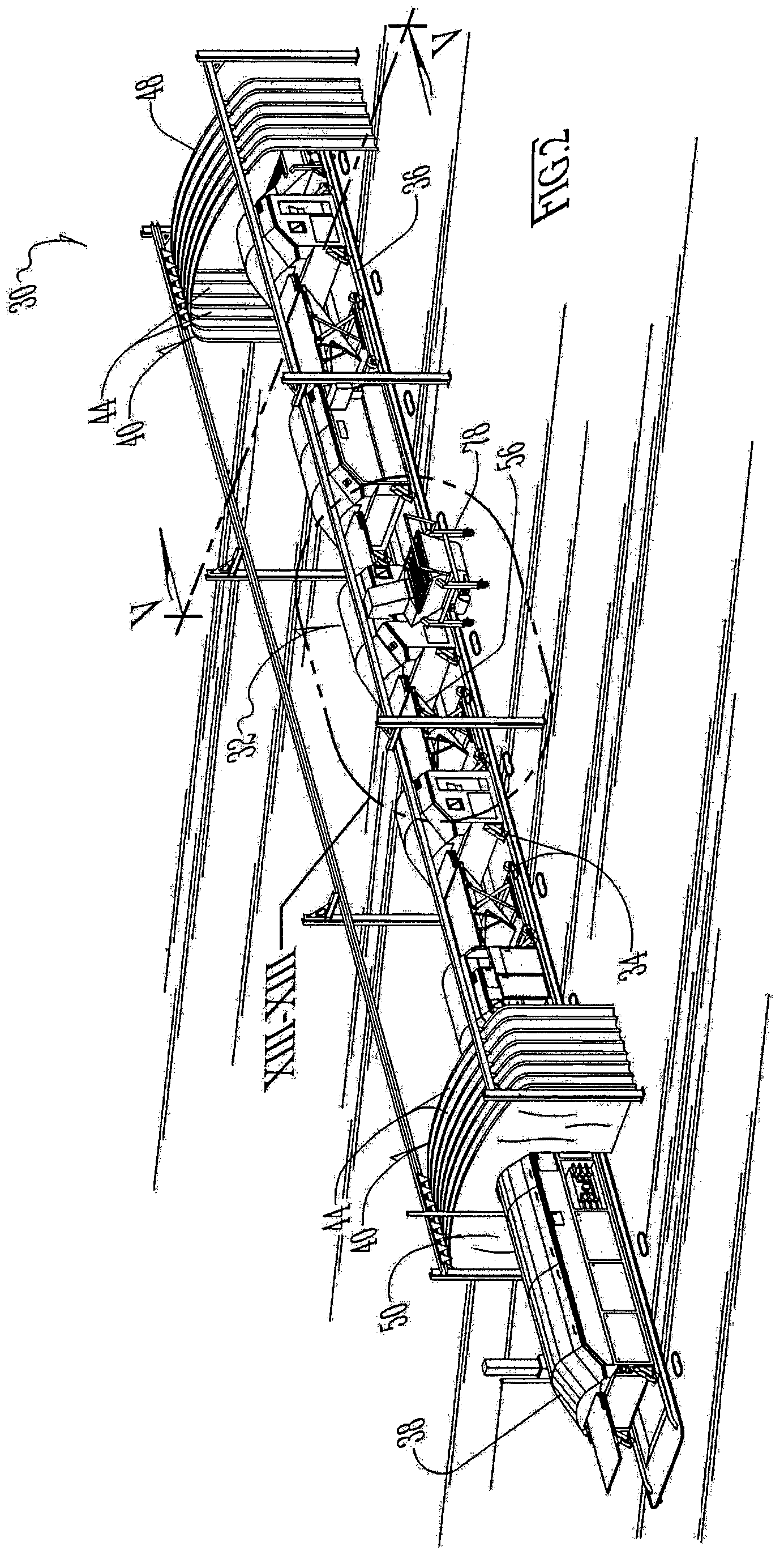 Patent US12097526 Figure 2 – Work-saving improvements for food-process lines