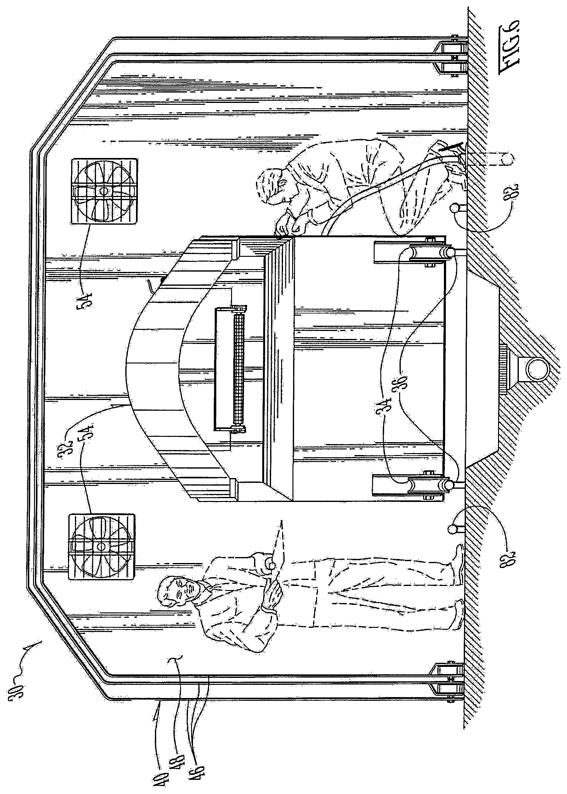Patent US12097526 Figure 6 – Work-saving improvements for food-process lines