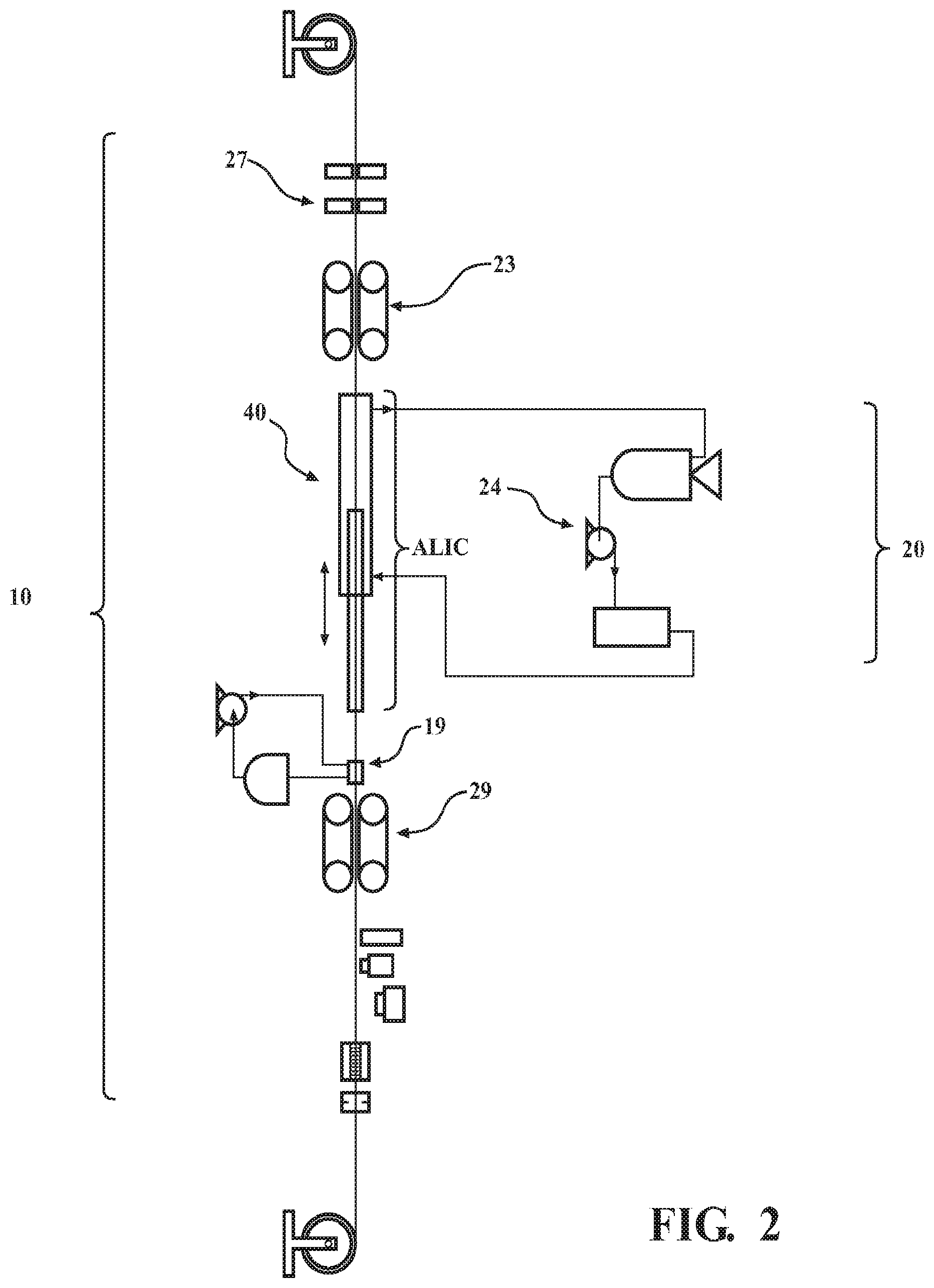 Patent US12097527 Figure 2 – Device for modifying a linear substrate