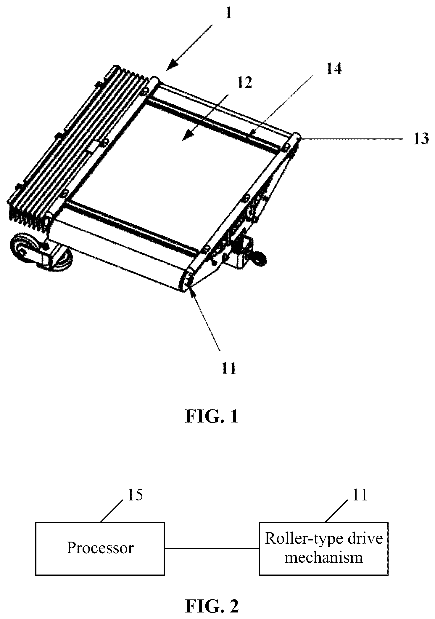 Patent US12097535 Figure 1 – Sorting vehicle, goods sorting system, and goods sorting method