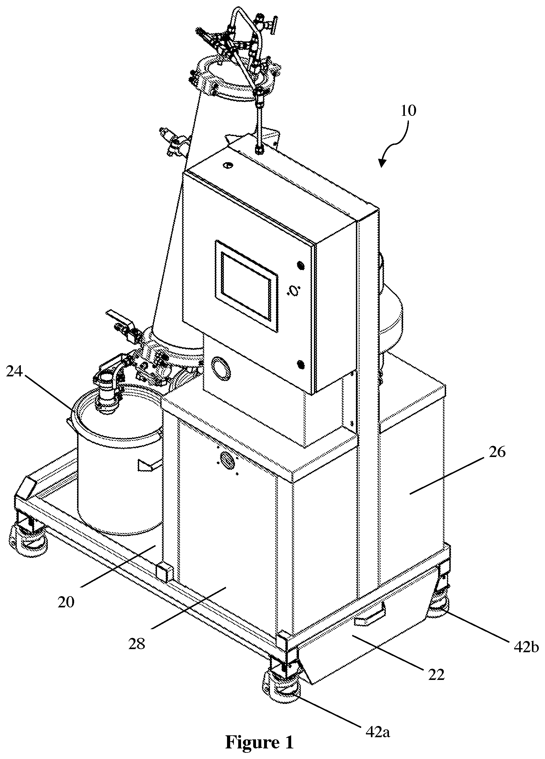 Patent US12097537 Figure 1 – Solvent containment and process interlocking system