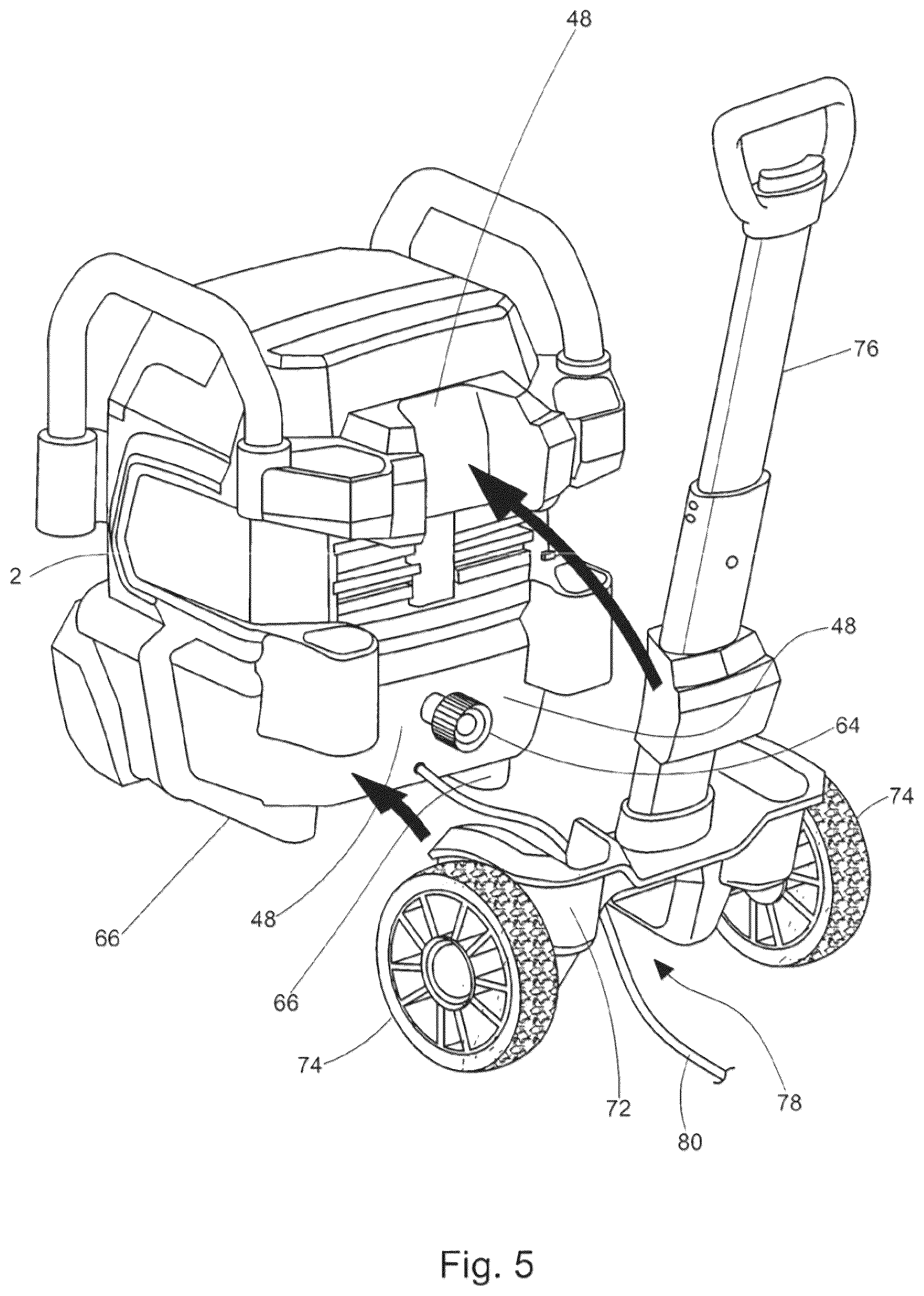 Patent US12097540 Figure 5 – Modular power washer system, method and kit therefor