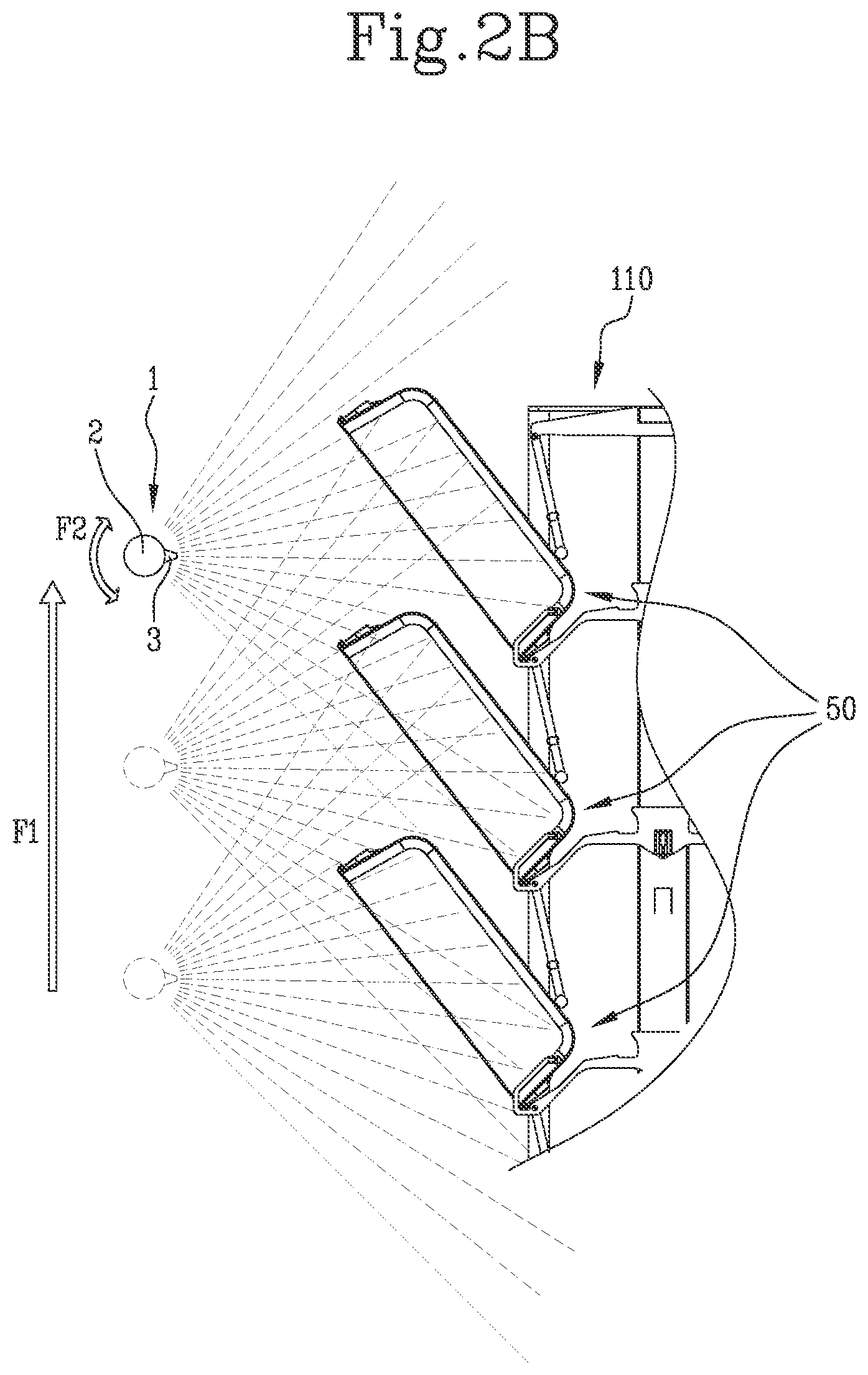 Patent US12097544 Figure 4 – Device, machine and method for washing objects for stalling laboratory animals, in particular, parts and/or accessories of stalling cages