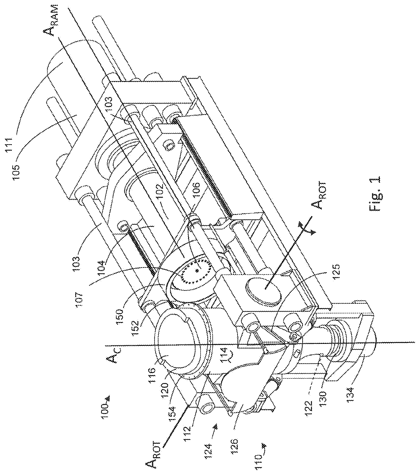 Patent US12097547 Figure 1 – Extrusion press and method of using