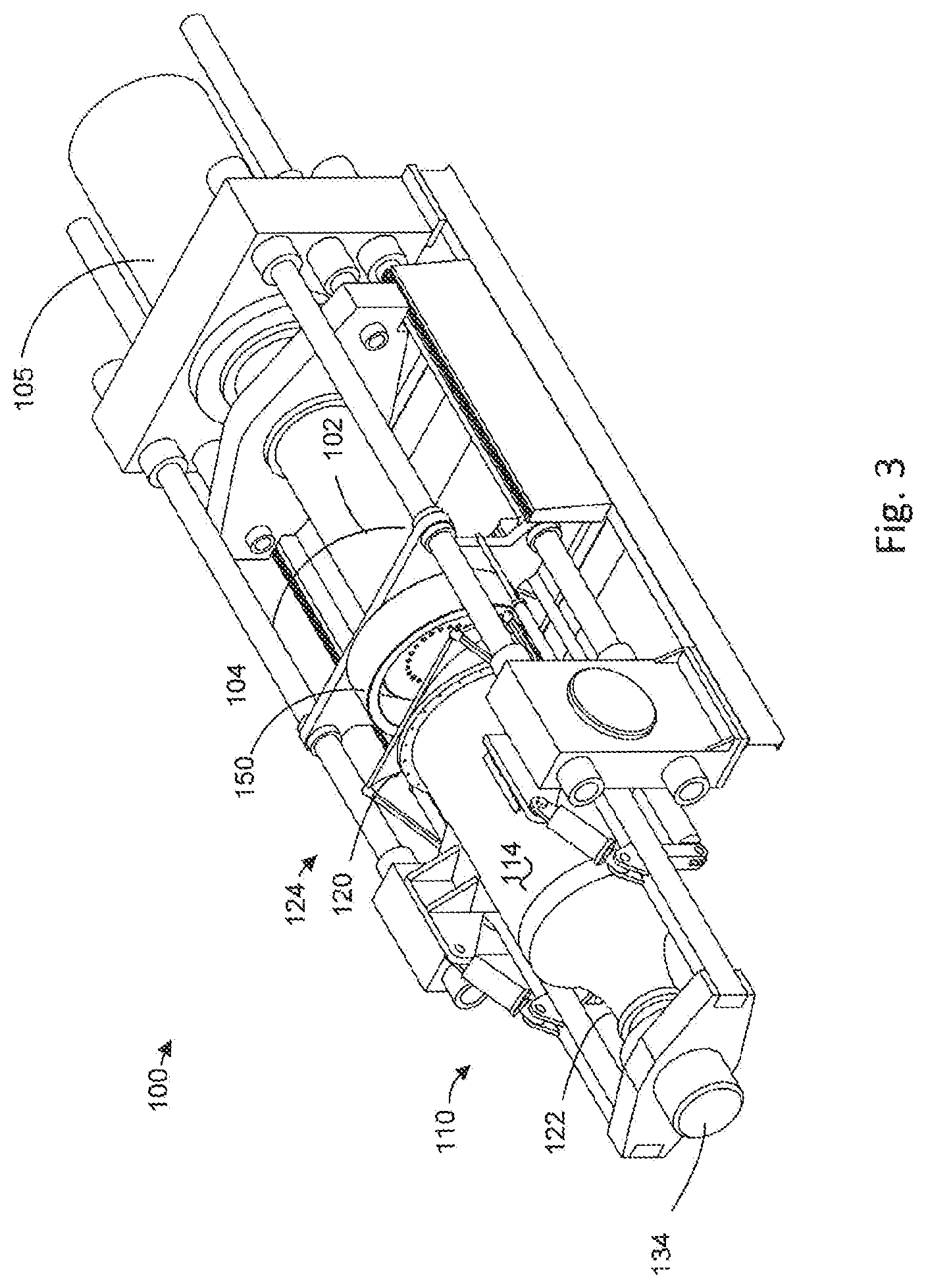 Patent US12097547 Figure 3 – Extrusion press and method of using